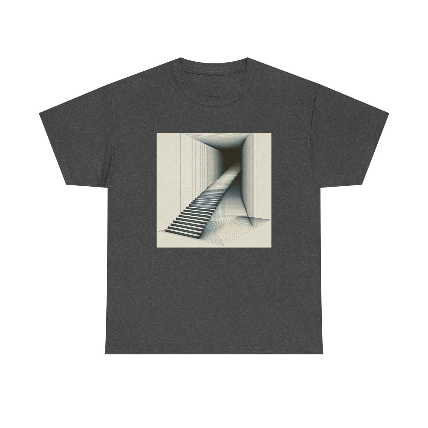 Steps into Shadows: Vector Voyage in Darkness T-Shirt