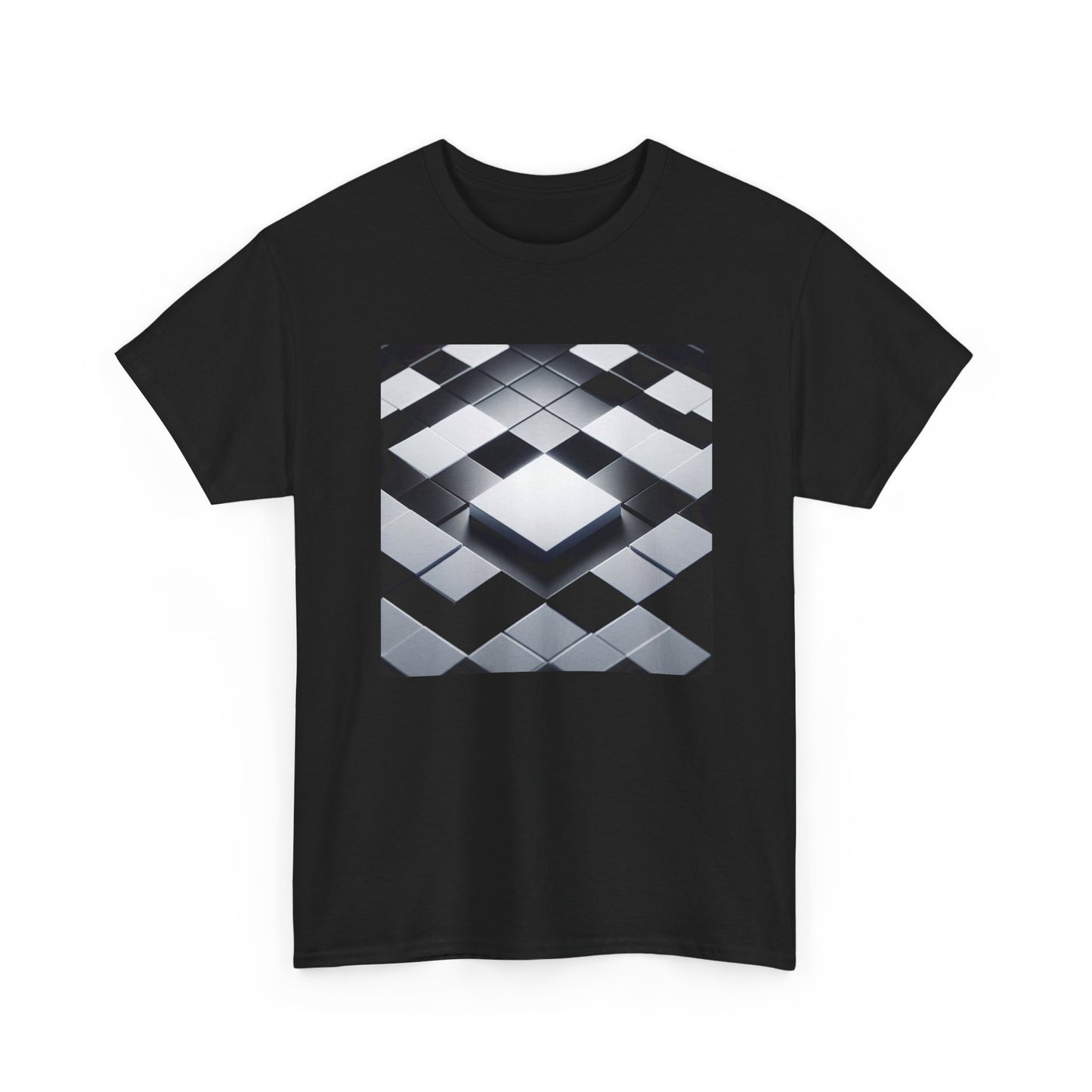 Checkmate in Style: Highlighted Square Chic T-Shirt