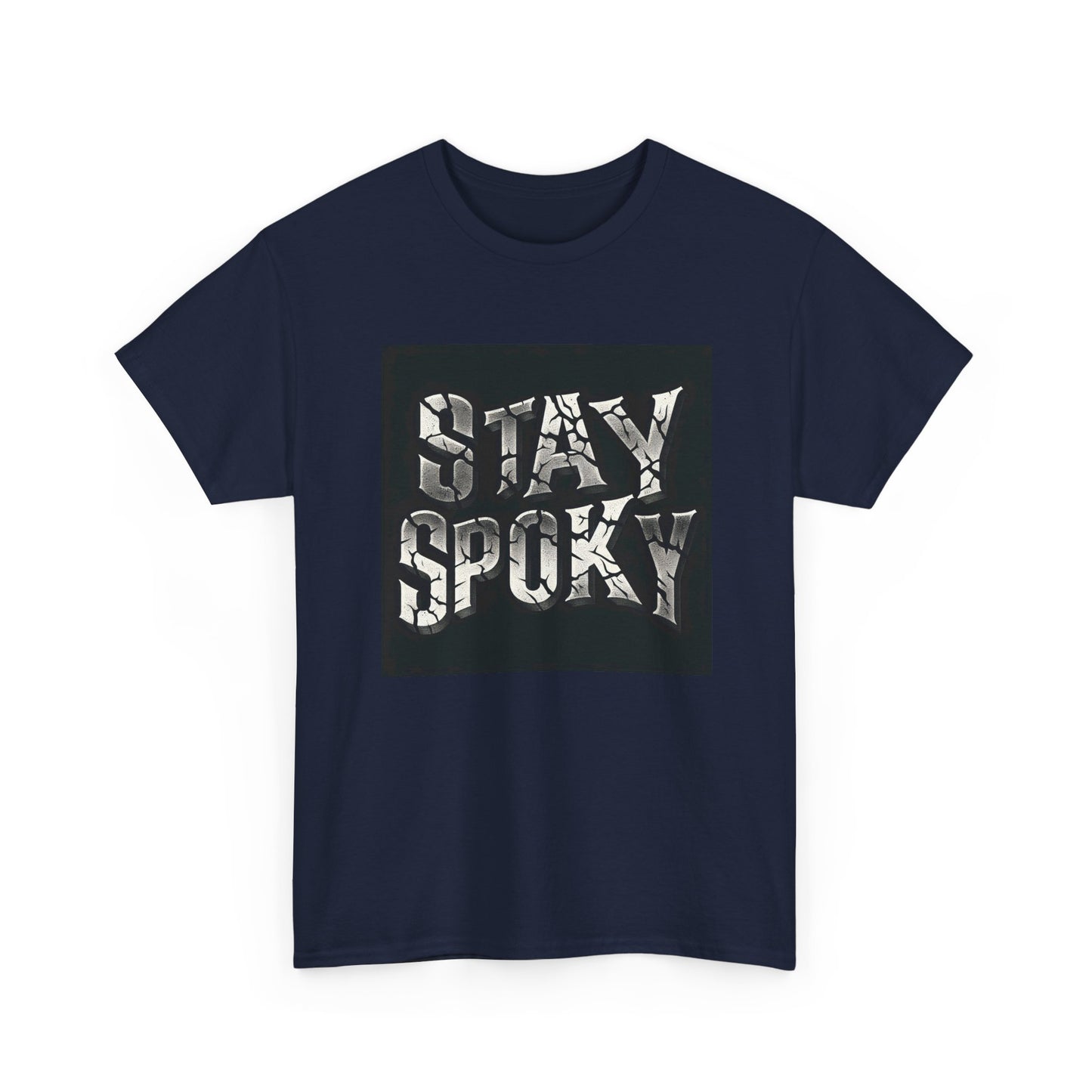 Stay Spooky: Cracked Stone Vibes in Style! T-Shirt