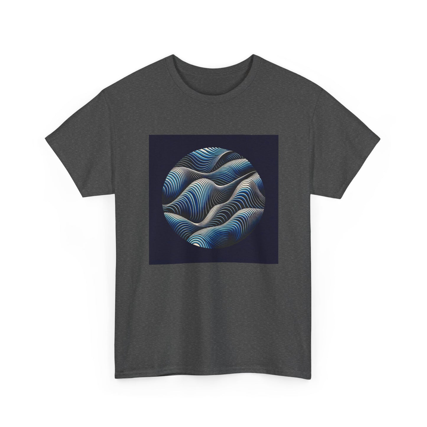 Blue Harmony: Ride the Wave of Patterns T-Shirt