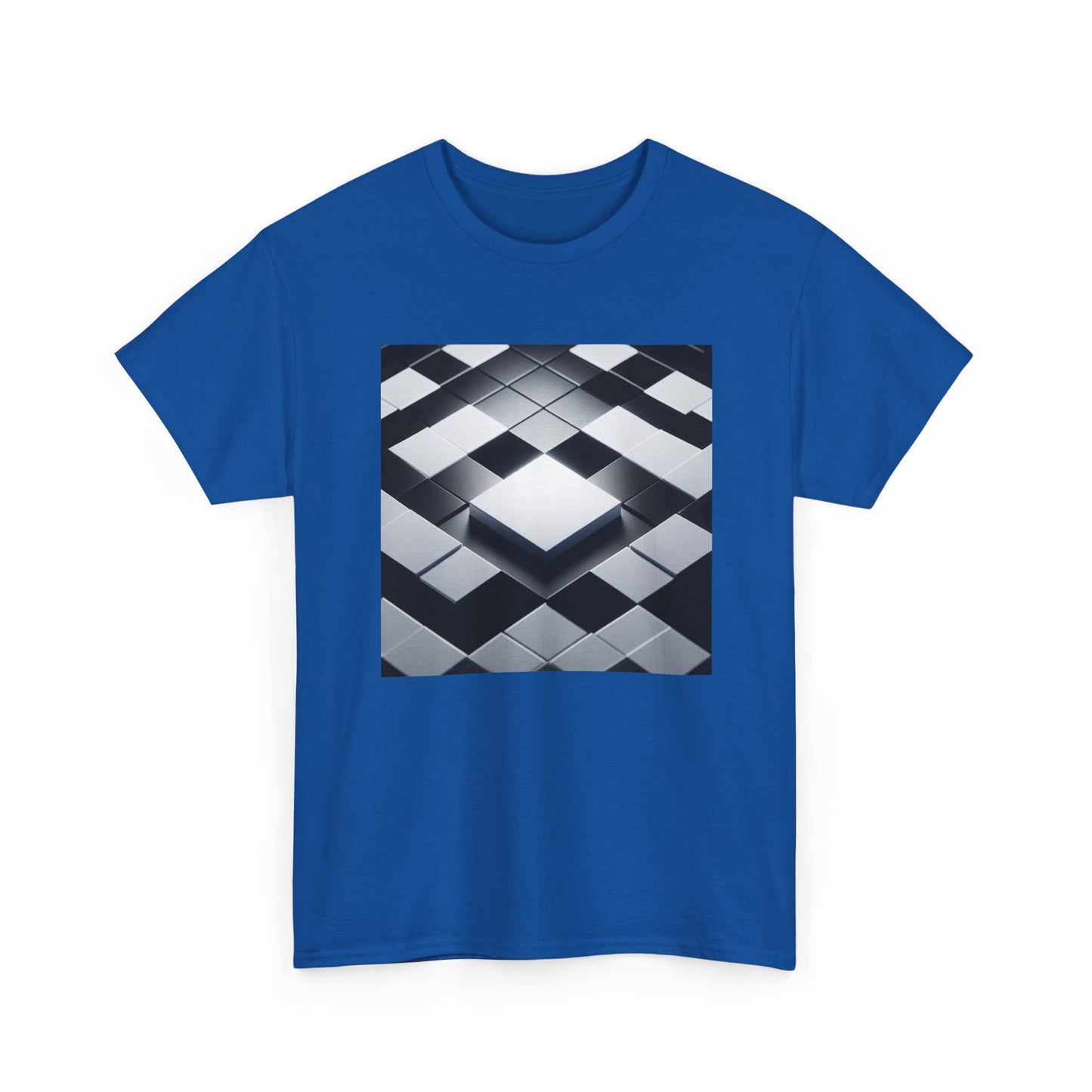 Checkmate in Style: Highlighted Square Chic T-Shirt