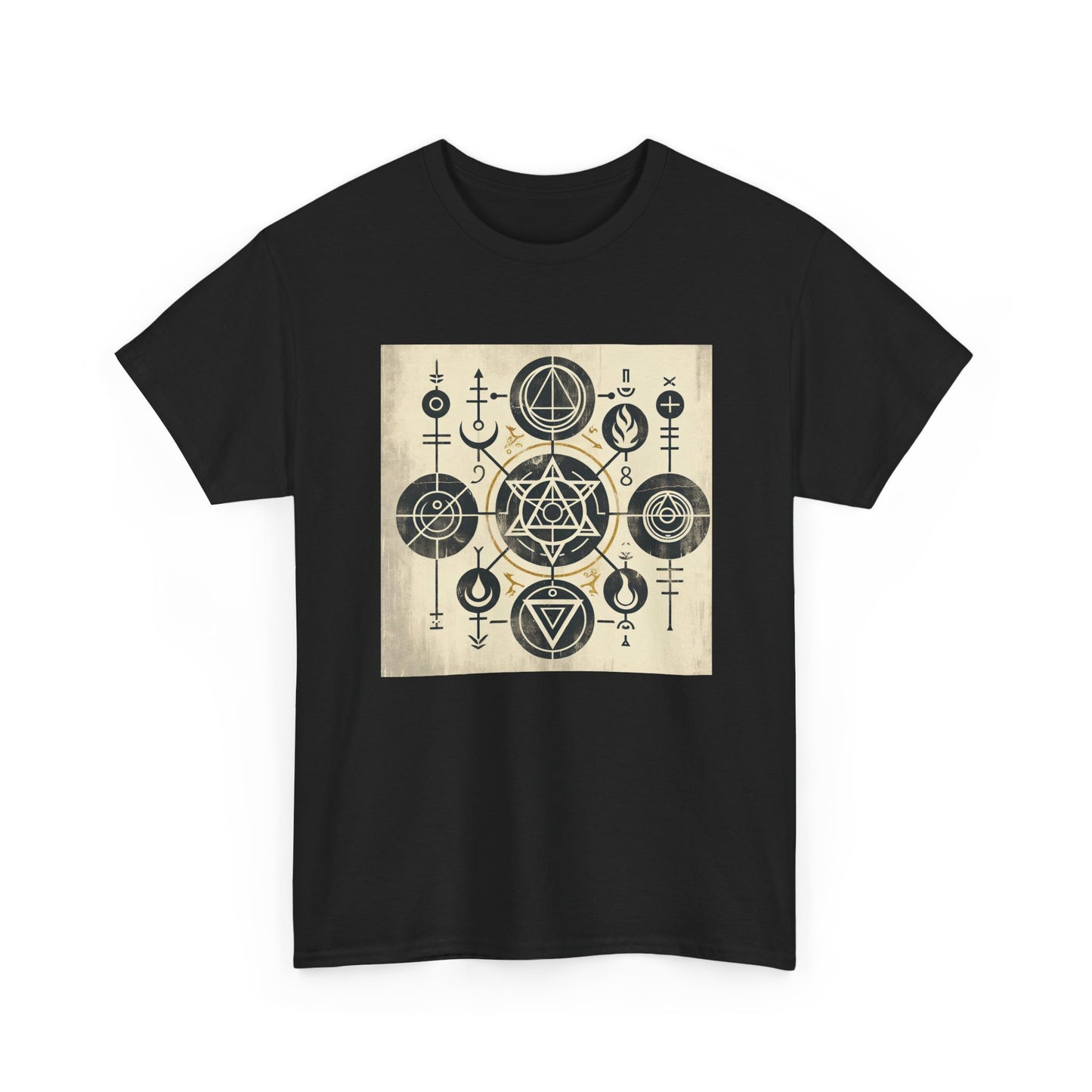 Grunge Alchemy: Mystical Symbols Unleashed in Style T-Shirt