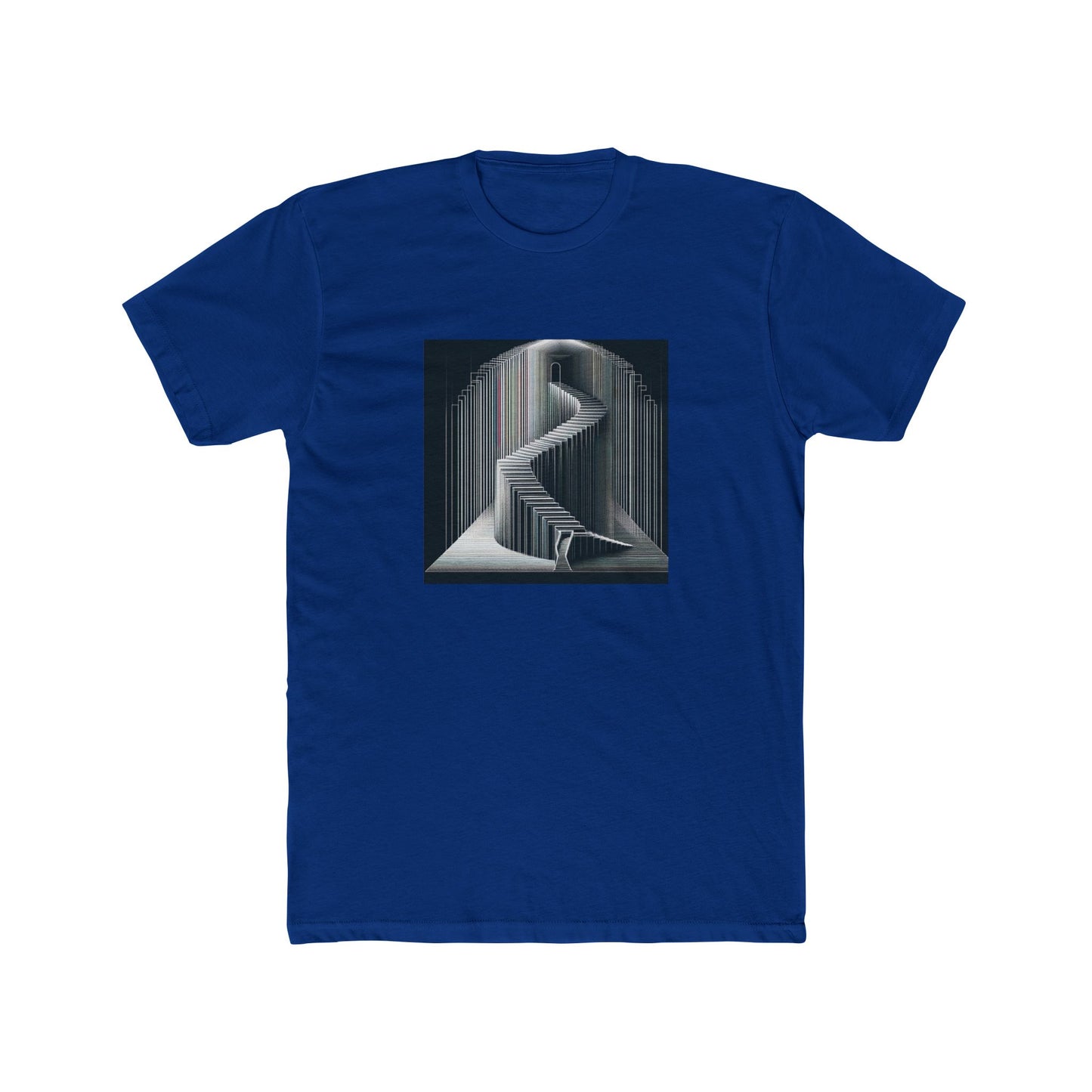 Step Into the Shadows: Vector Stairway Art T-Shirt