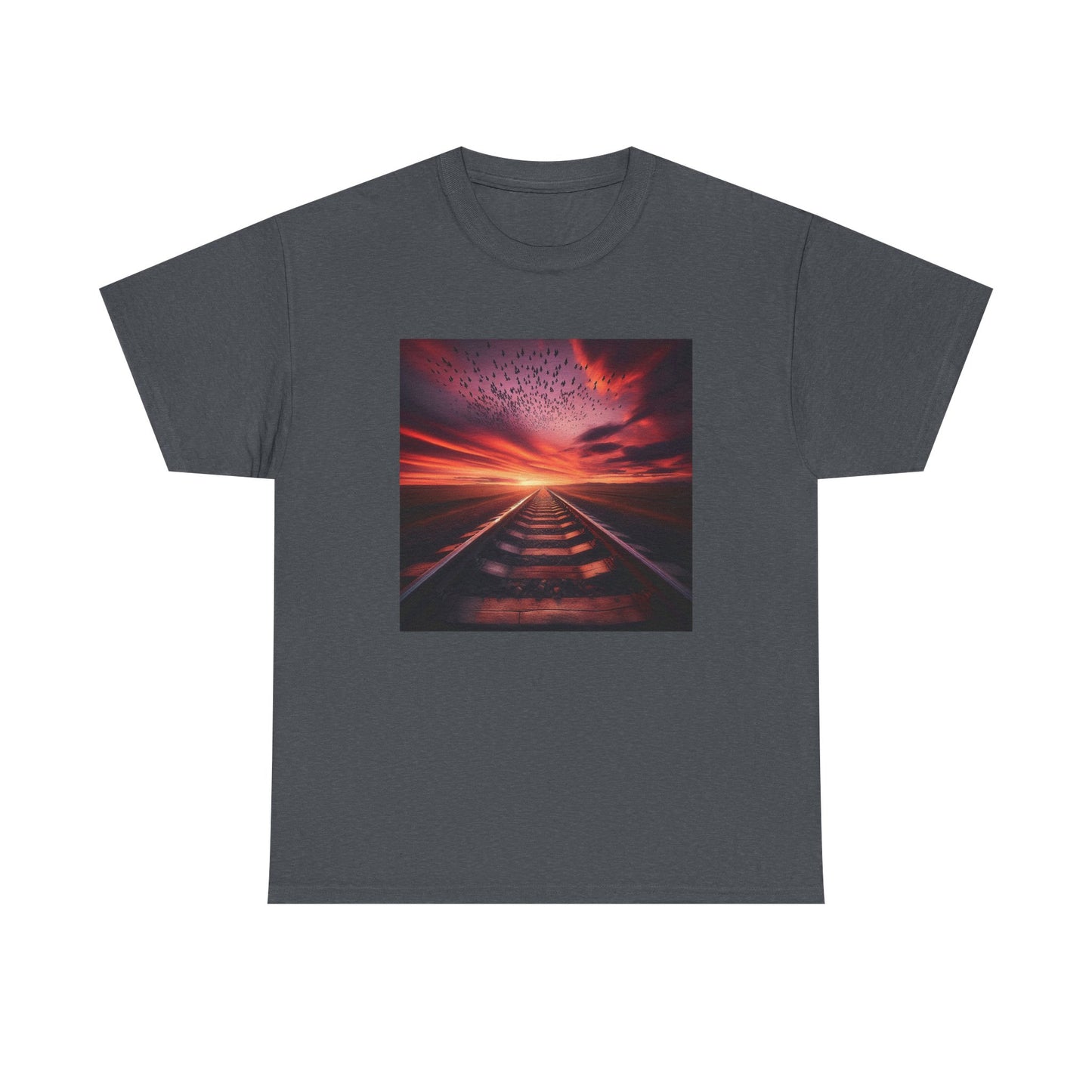 Ride the Rails to a Sunset Dreamscape T-Shirt