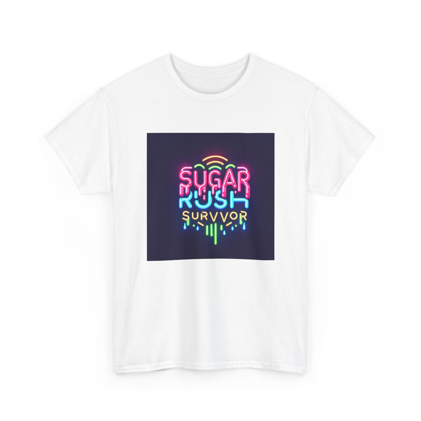 Neon Drip: Triumph of a Sugar Rush Survivor! T-Shirt