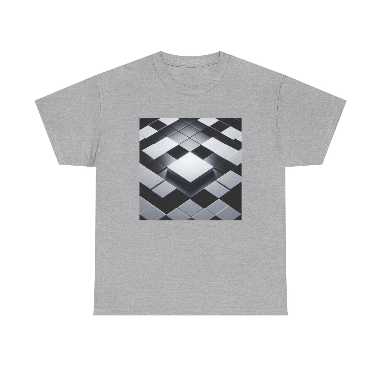 Checkmate in Style: Highlighted Square Chic T-Shirt