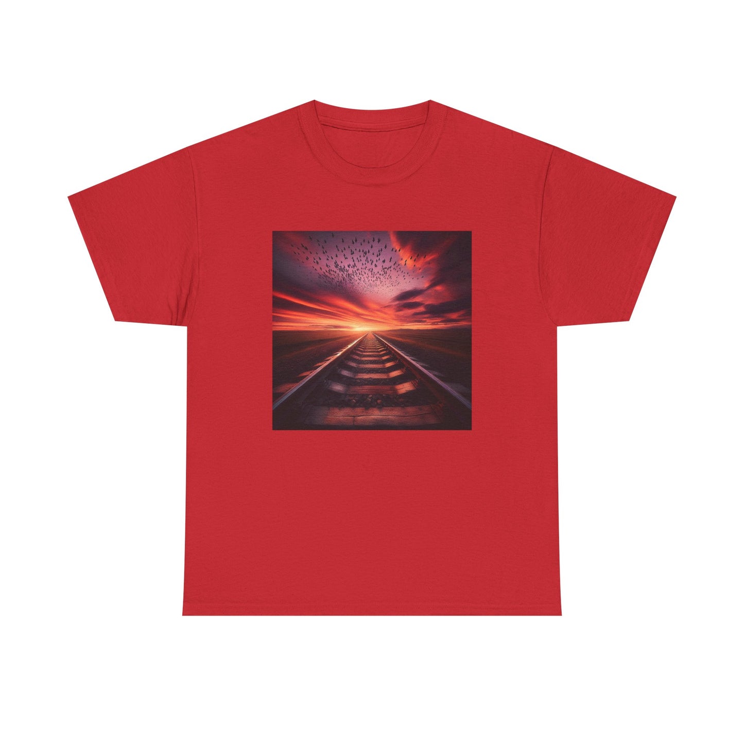 Ride the Rails to a Sunset Dreamscape T-Shirt