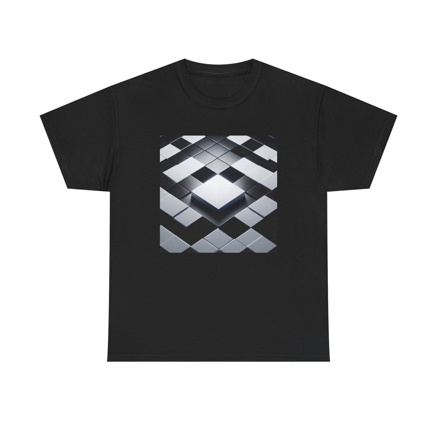Checkmate in Style: Highlighted Square Chic T-Shirt