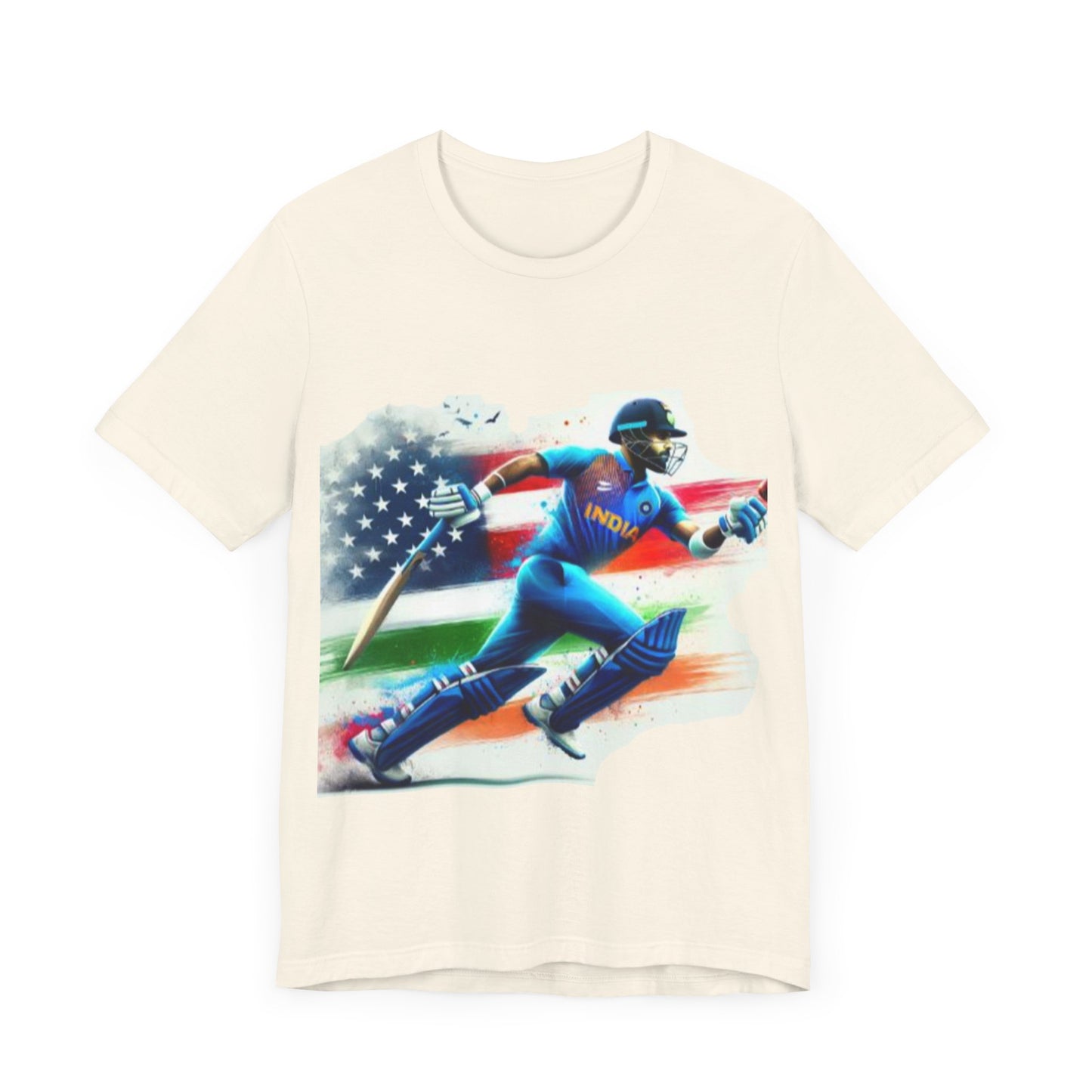 Cricket USA World Cup Indian Team Design Unisex Jersey Short Sleeve Tee