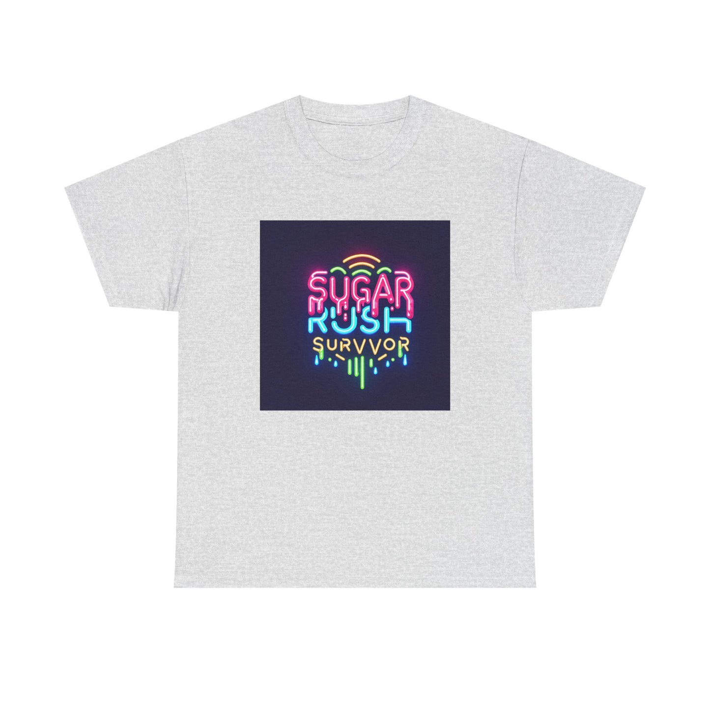 Neon Drip: Triumph of a Sugar Rush Survivor! T-Shirt