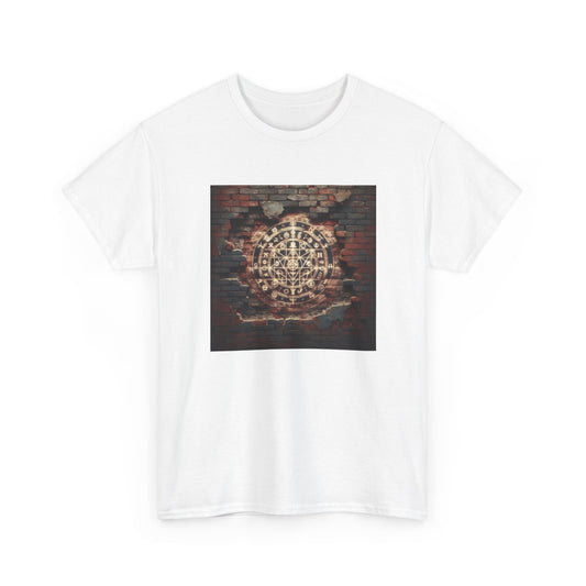 Hidden Glow: Symbols Behind the Crumbling Wall T-Shirt