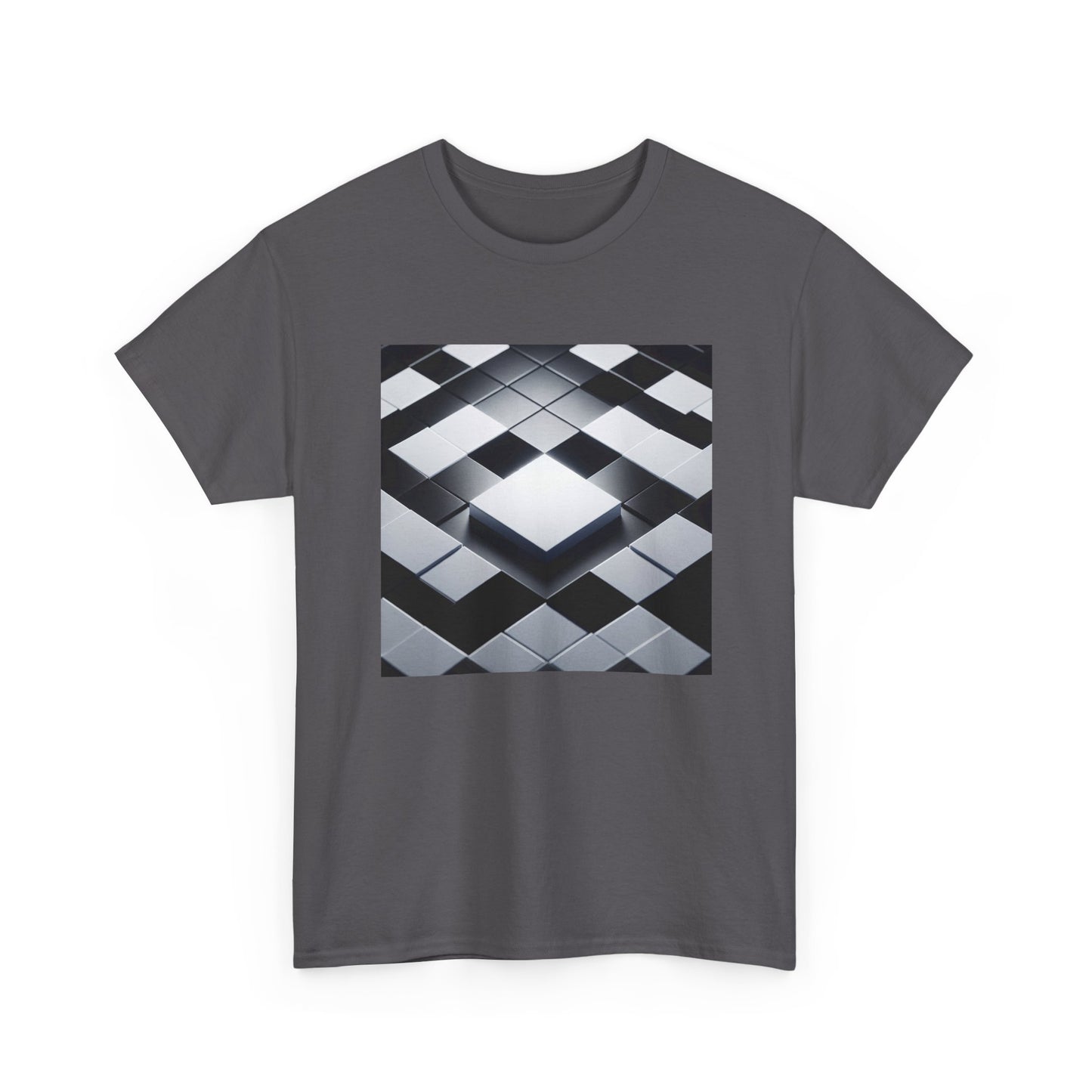 Checkmate in Style: Highlighted Square Chic T-Shirt