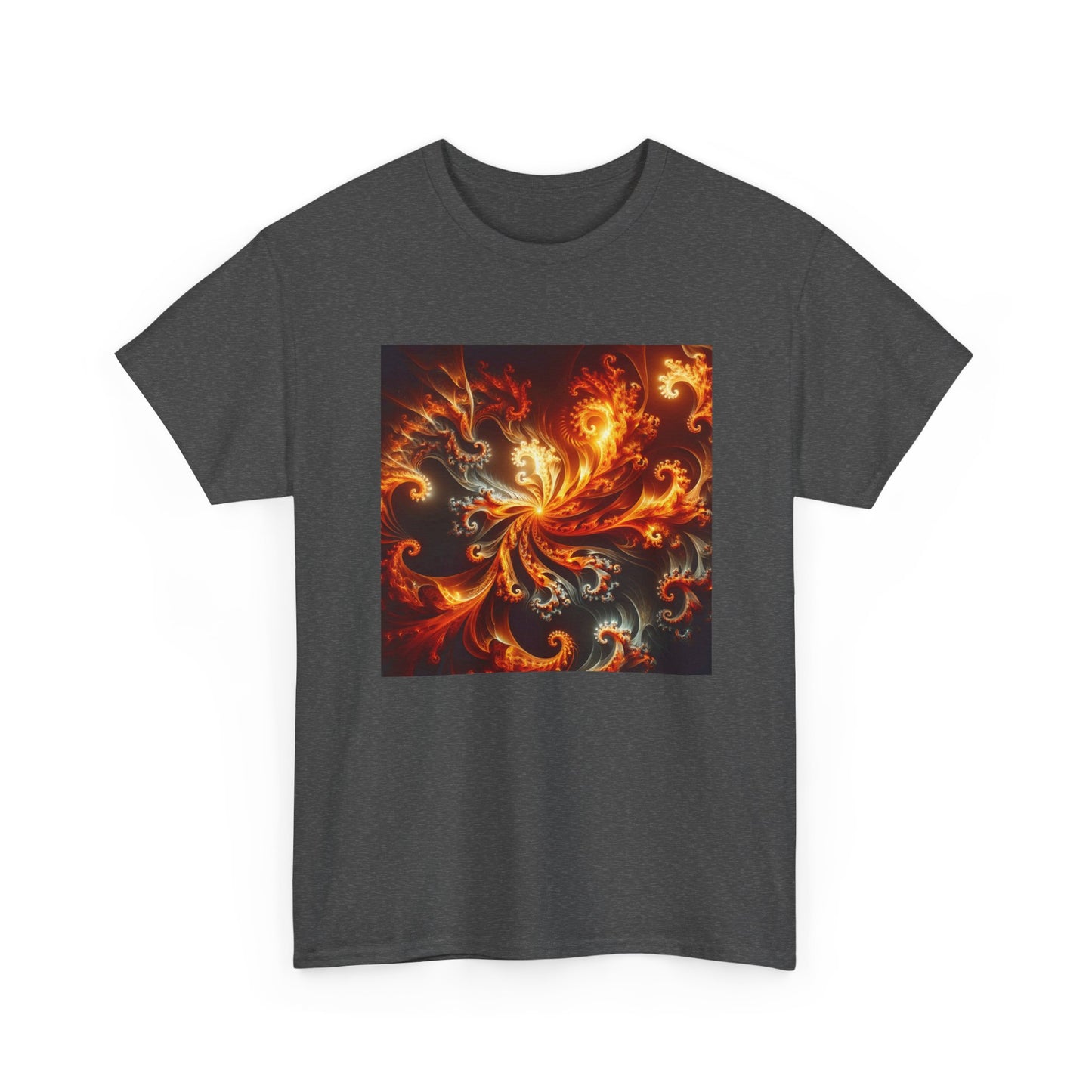 Fiery Fractals: Blaze in Geometric Glory T-Shirt