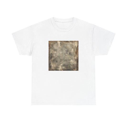 Runic Whispers: Secrets Beneath the Grunge T-Shirt