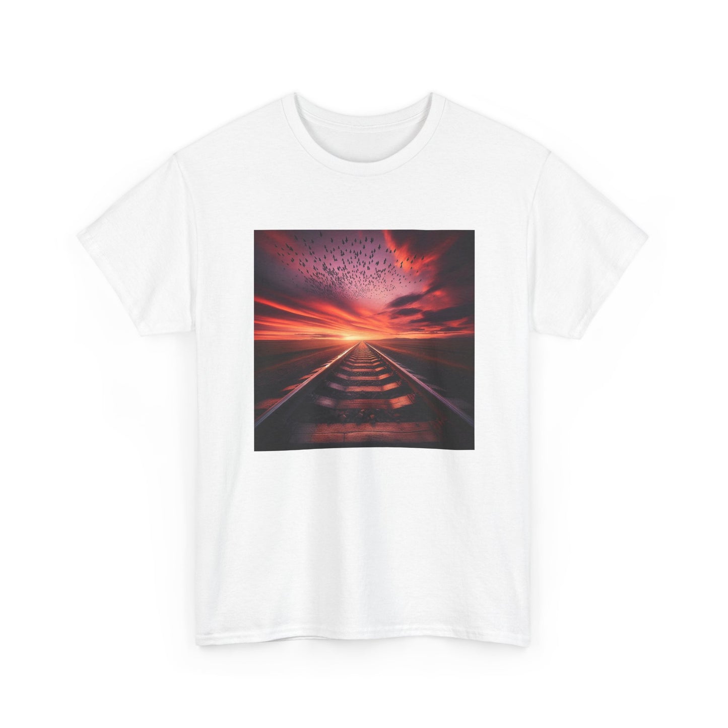 Ride the Rails to a Sunset Dreamscape T-Shirt