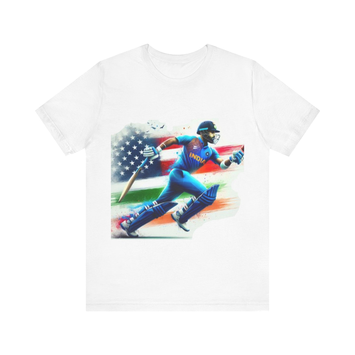 Cricket USA World Cup Indian Team Design Unisex Jersey Short Sleeve Tee