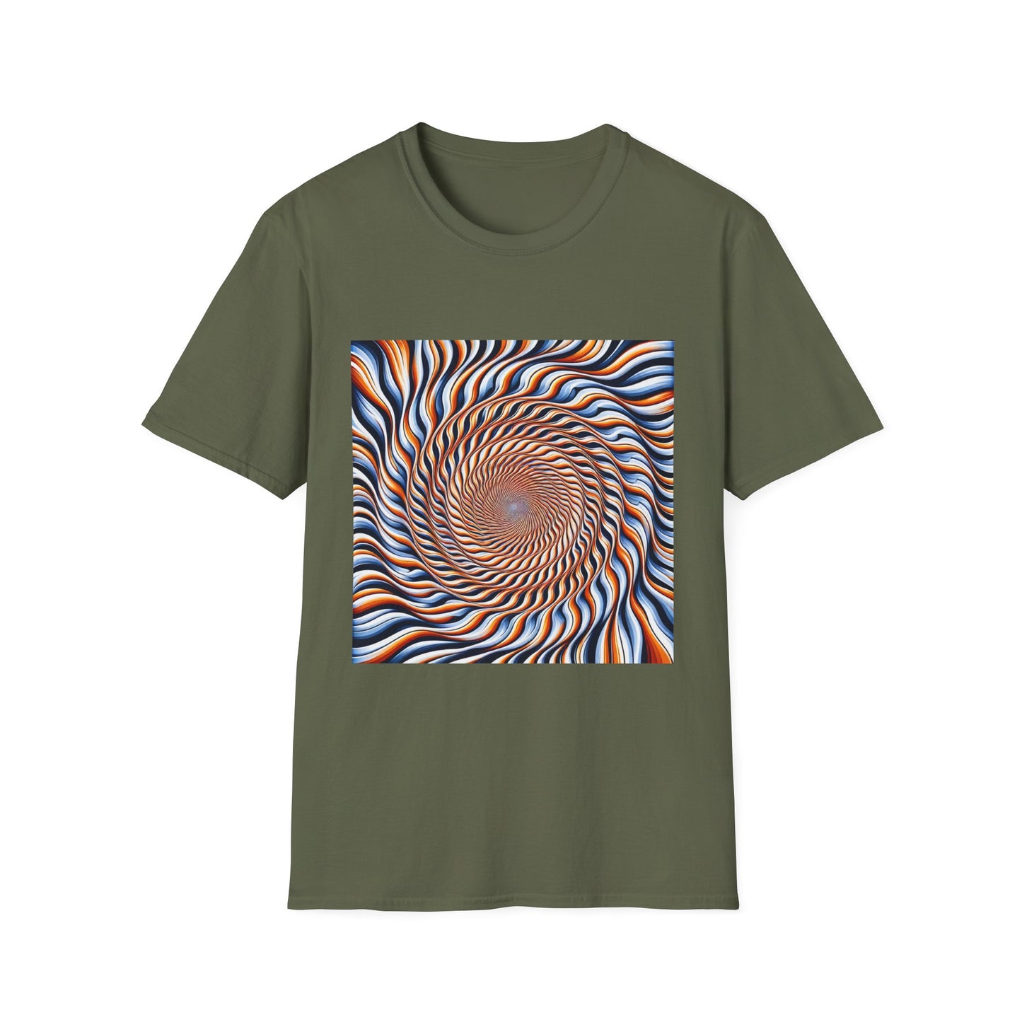 Sweet Swirl: Dive Into the Orange Illusion T-Shirt