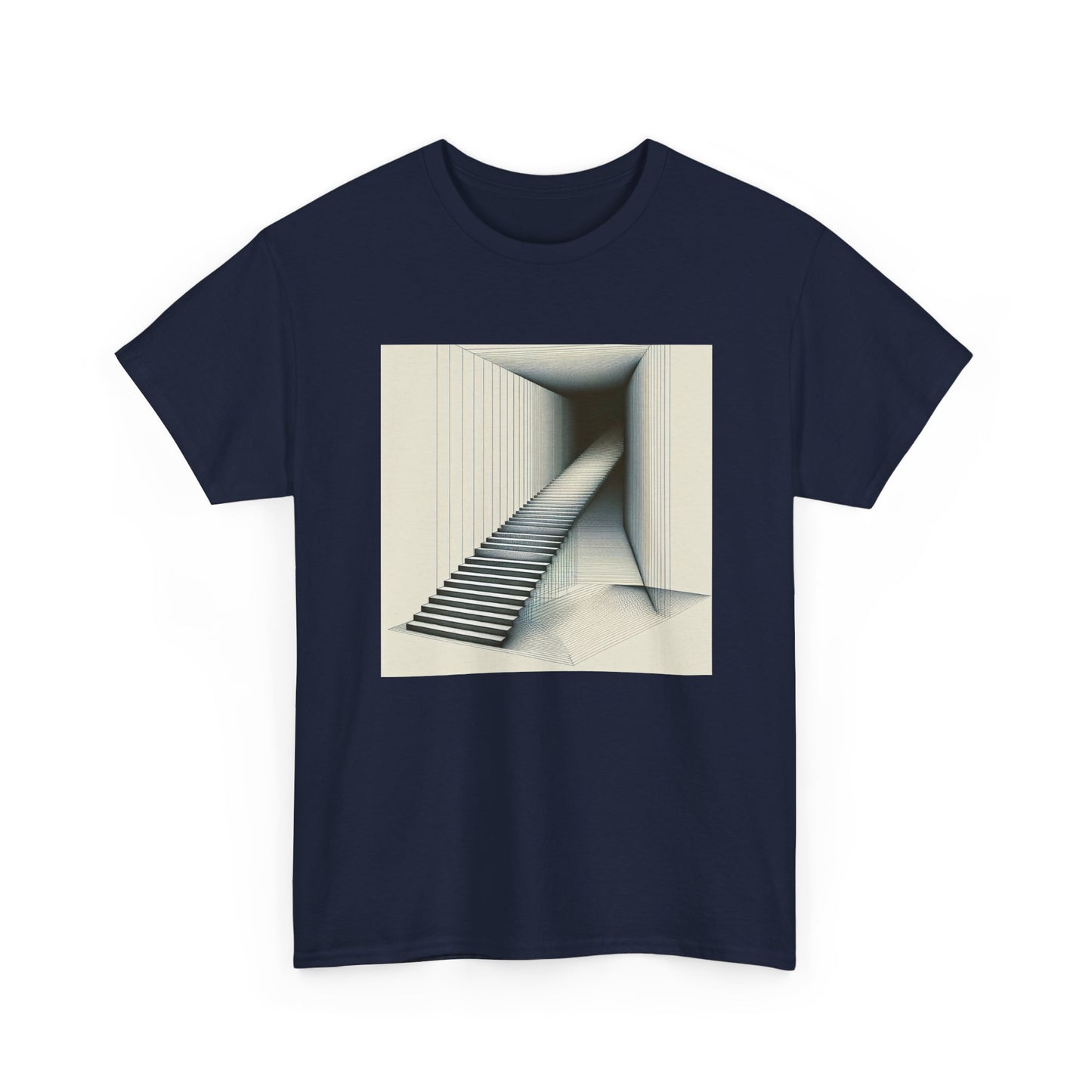 Steps into Shadows: Vector Voyage in Darkness T-Shirt
