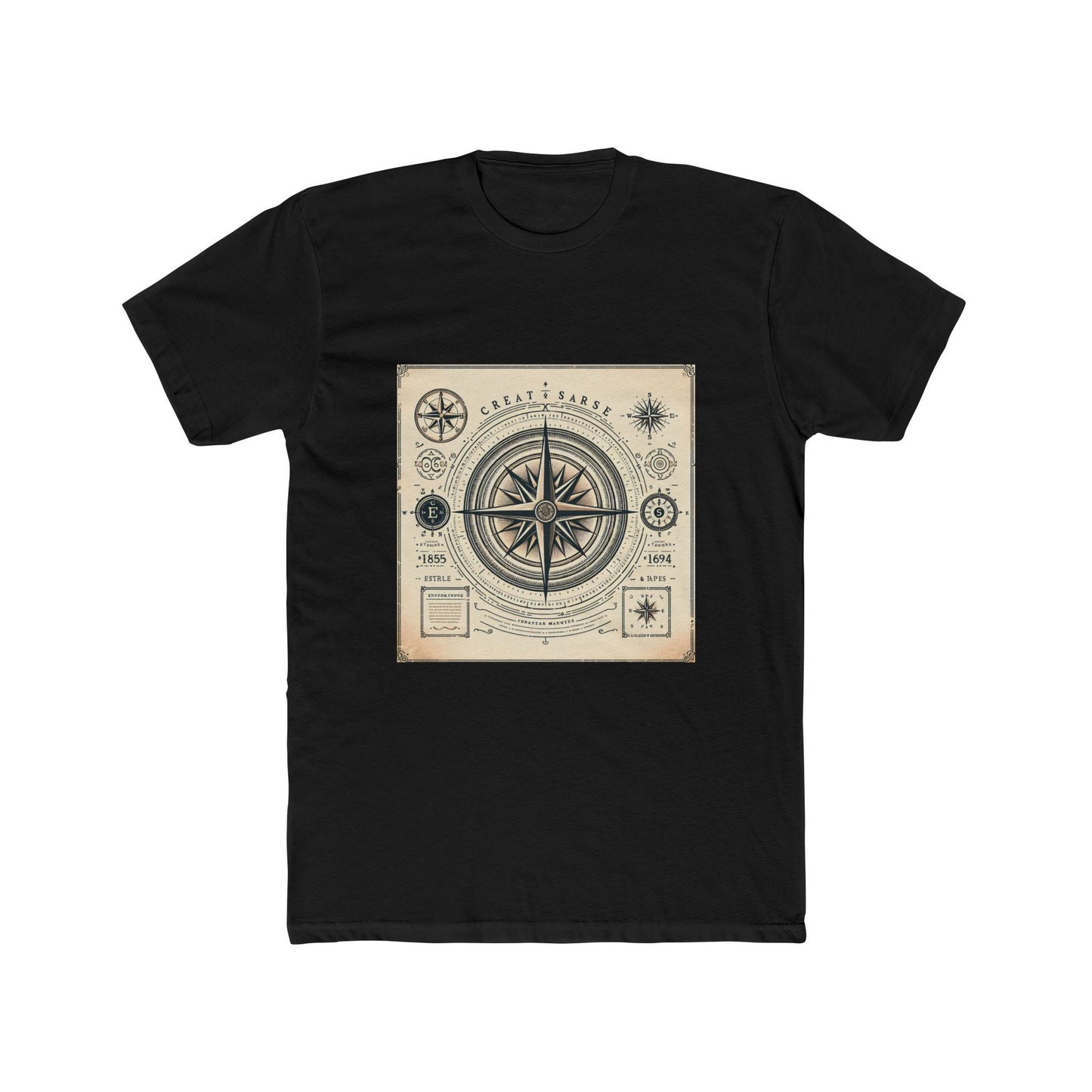 Navigate Life's Journey: Vintage Compass Tee T-Shirt