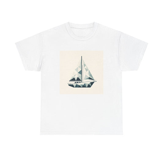 Sailing in Simplicity: Triangle Voyage Tee T-Shirt