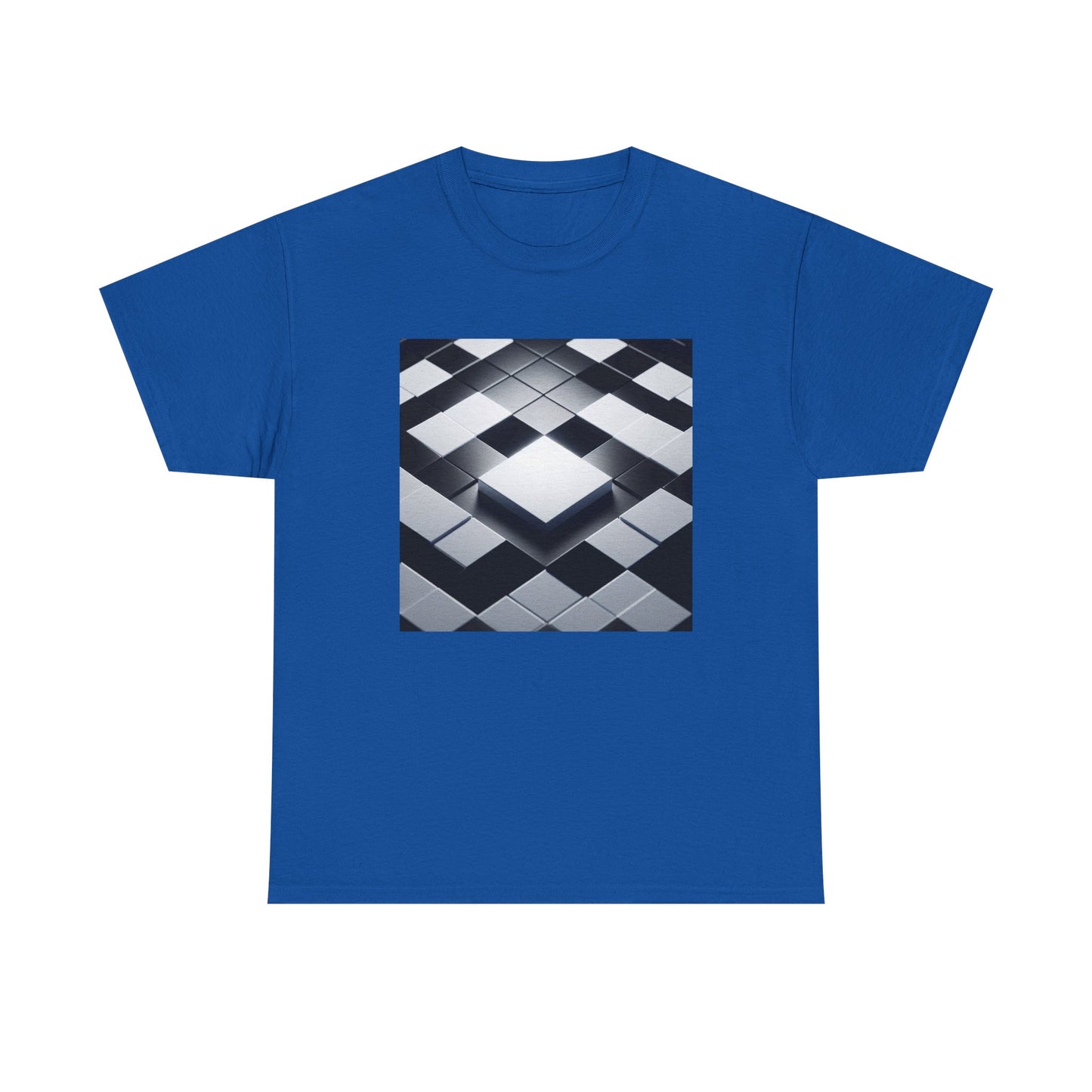 Checkmate in Style: Highlighted Square Chic T-Shirt