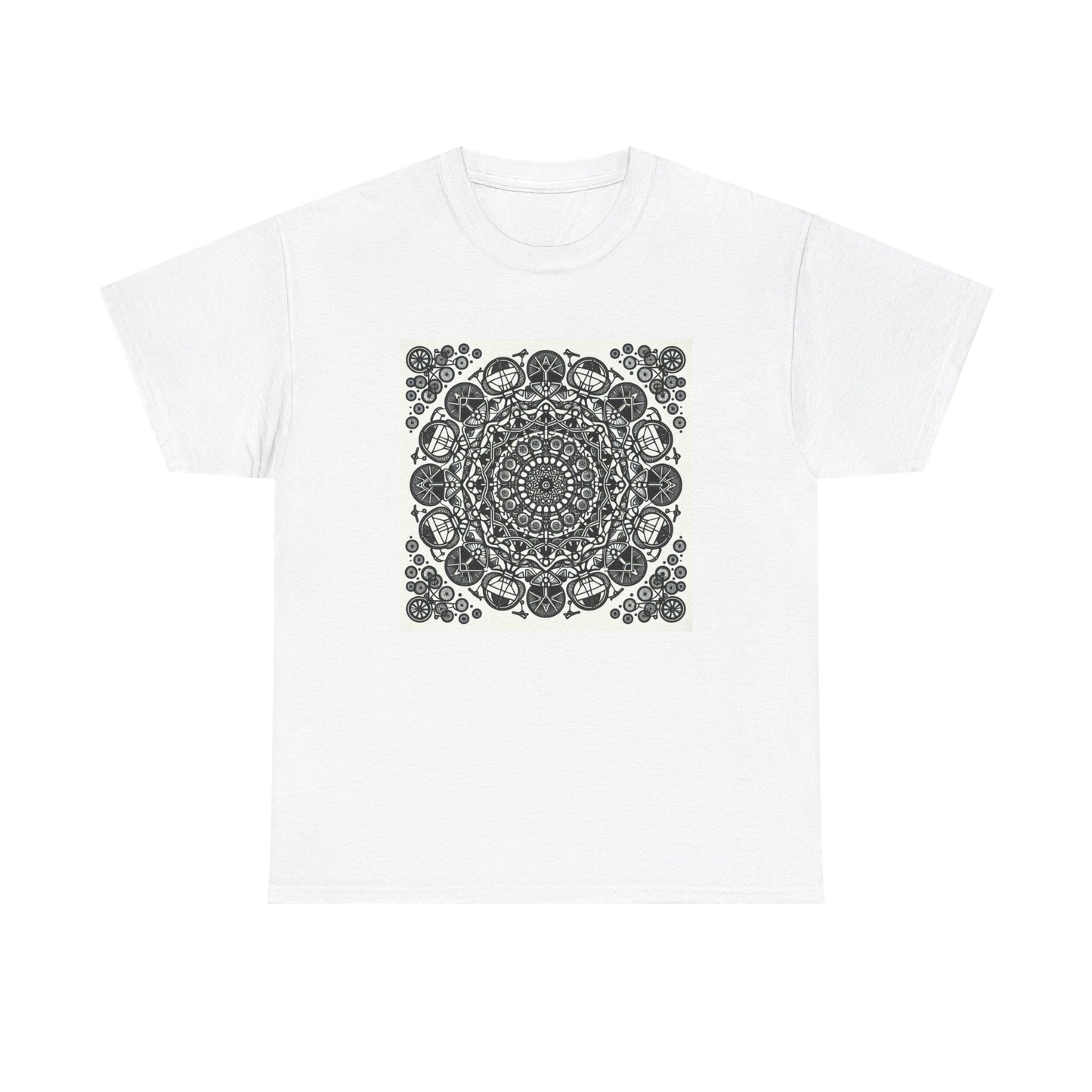 Pedal Patterns: Mandala Magic on Wheels T-Shirt