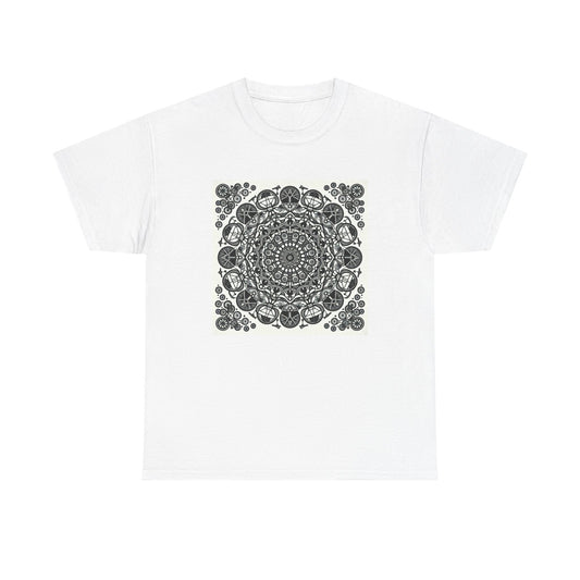 Pedal Patterns: Mandala Magic on Wheels T-Shirt