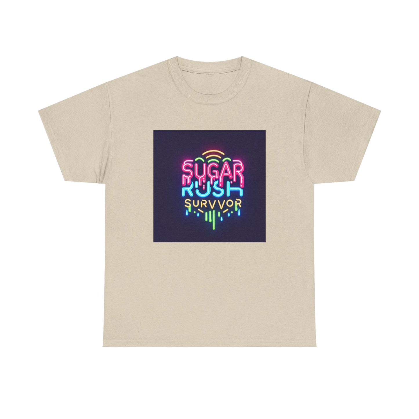 Neon Drip: Triumph of a Sugar Rush Survivor! T-Shirt