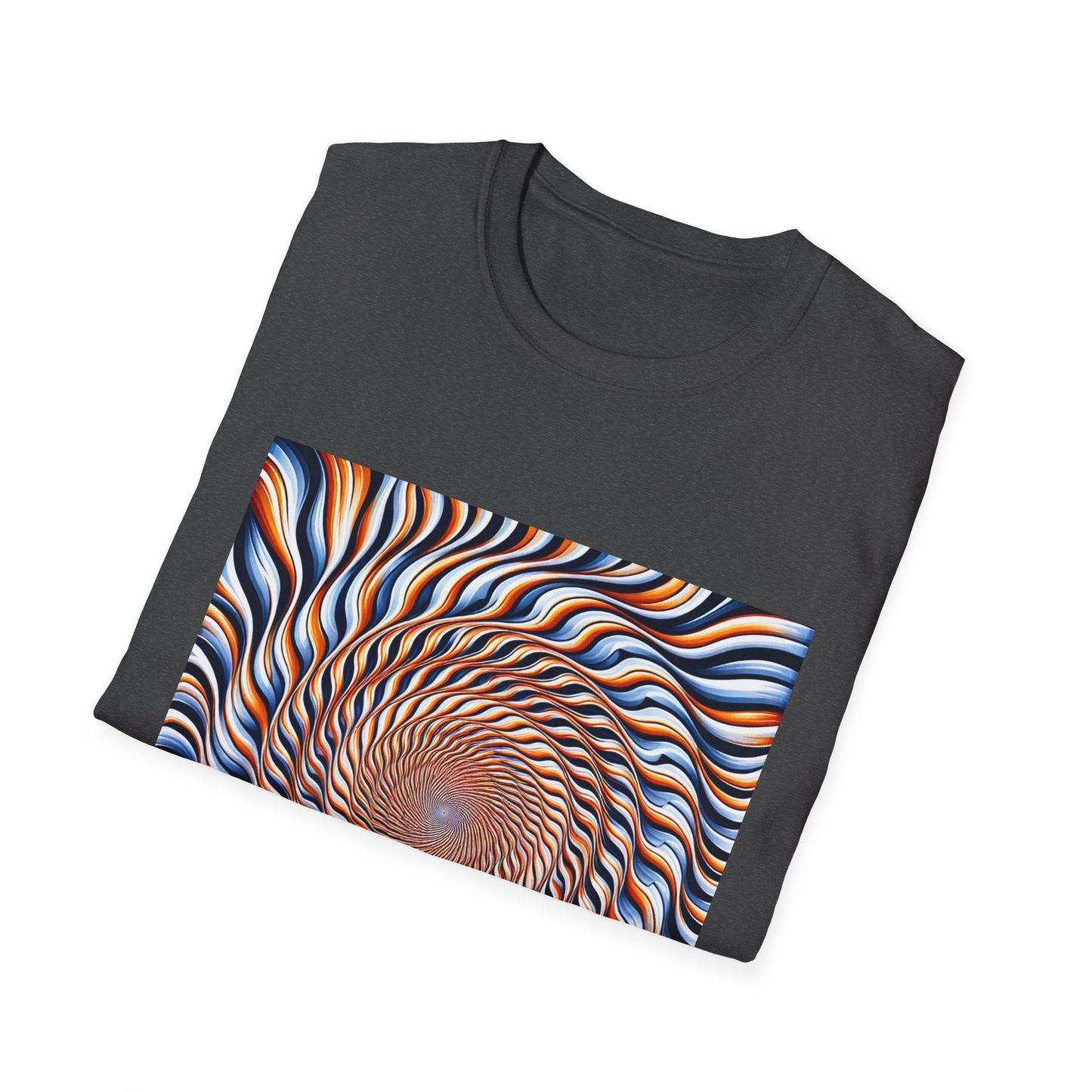 Sweet Swirl: Dive Into the Orange Illusion T-Shirt