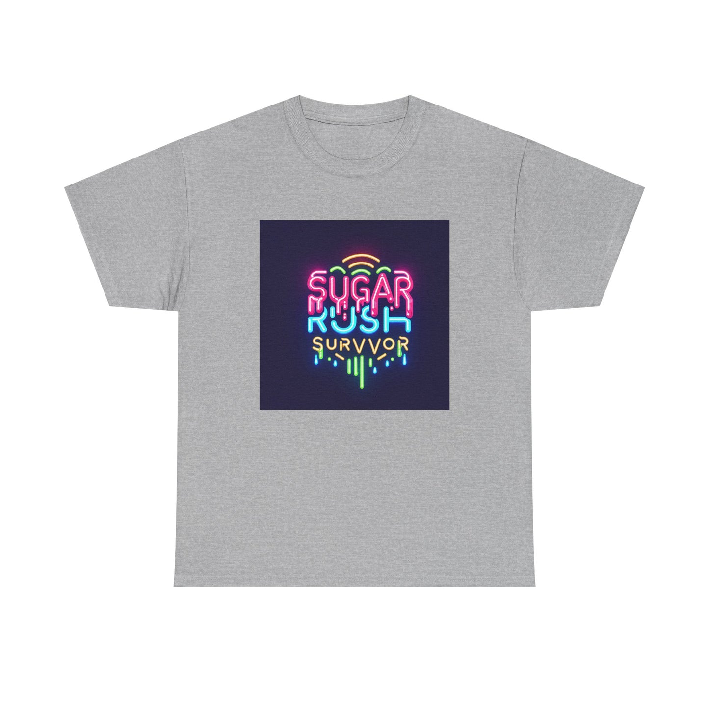 Neon Drip: Triumph of a Sugar Rush Survivor! T-Shirt