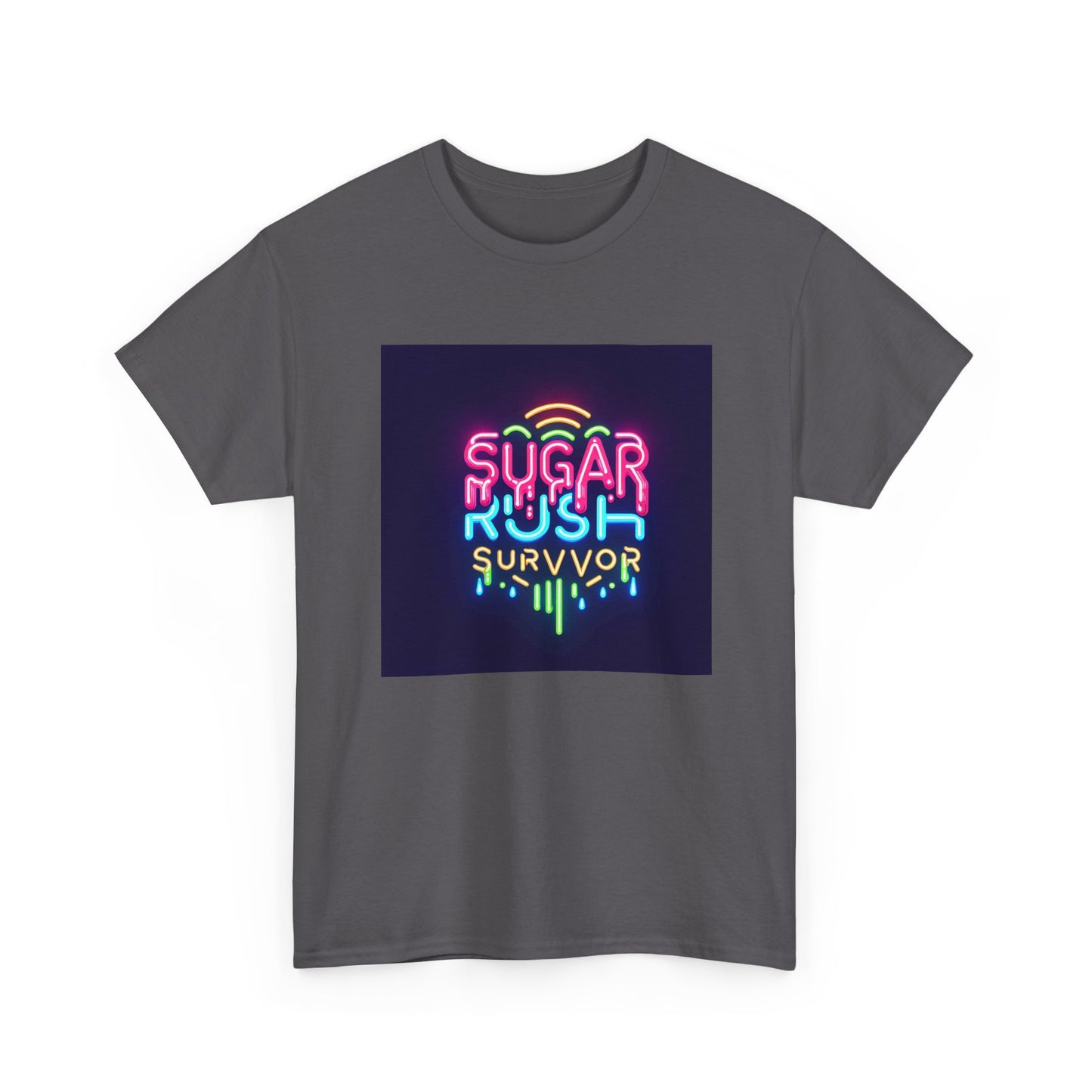 Neon Drip: Triumph of a Sugar Rush Survivor! T-Shirt