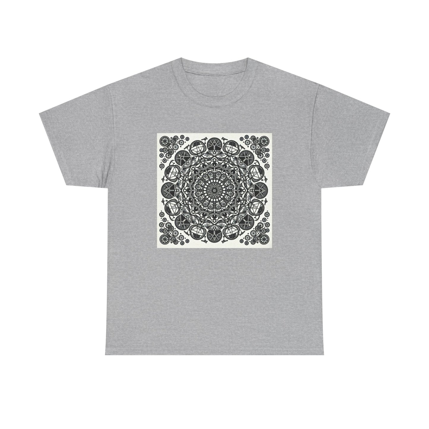 Pedal Patterns: Mandala Magic on Wheels T-Shirt