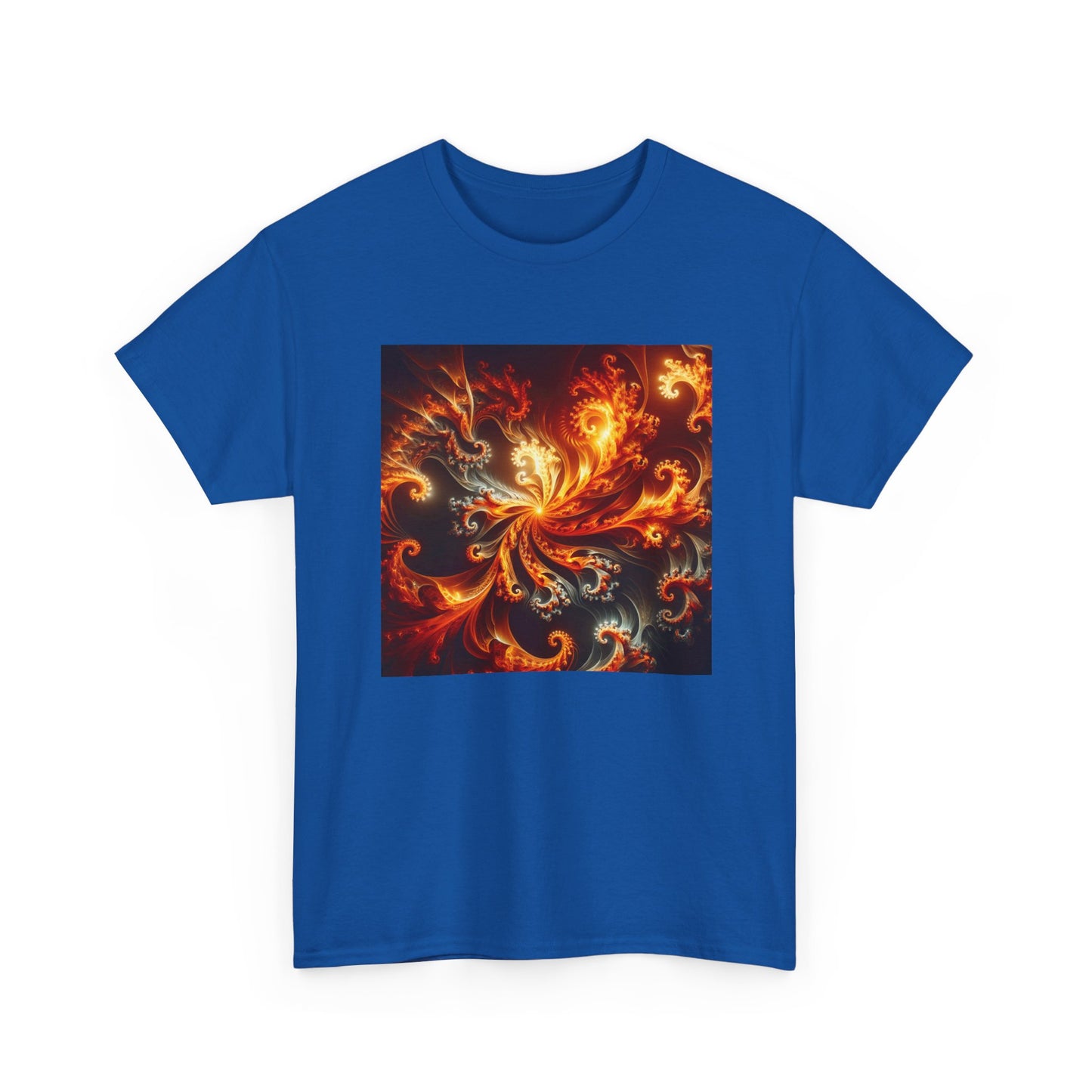 Fiery Fractals: Blaze in Geometric Glory T-Shirt