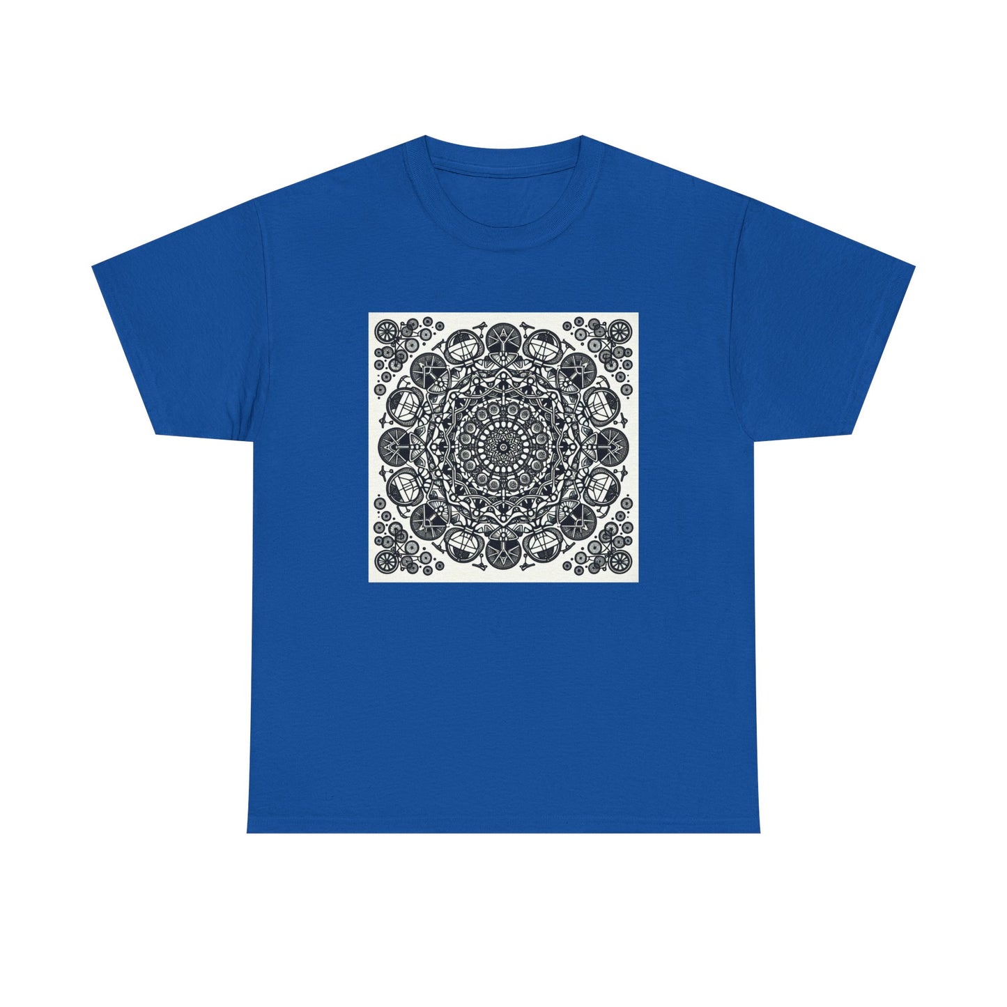 Pedal Patterns: Mandala Magic on Wheels T-Shirt