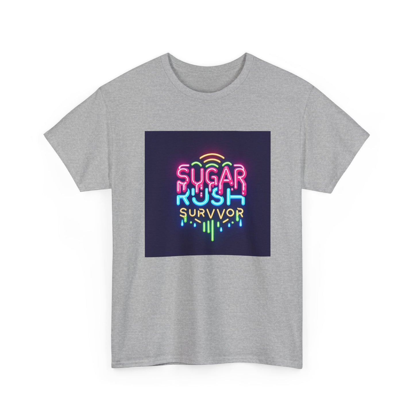Neon Drip: Triumph of a Sugar Rush Survivor! T-Shirt