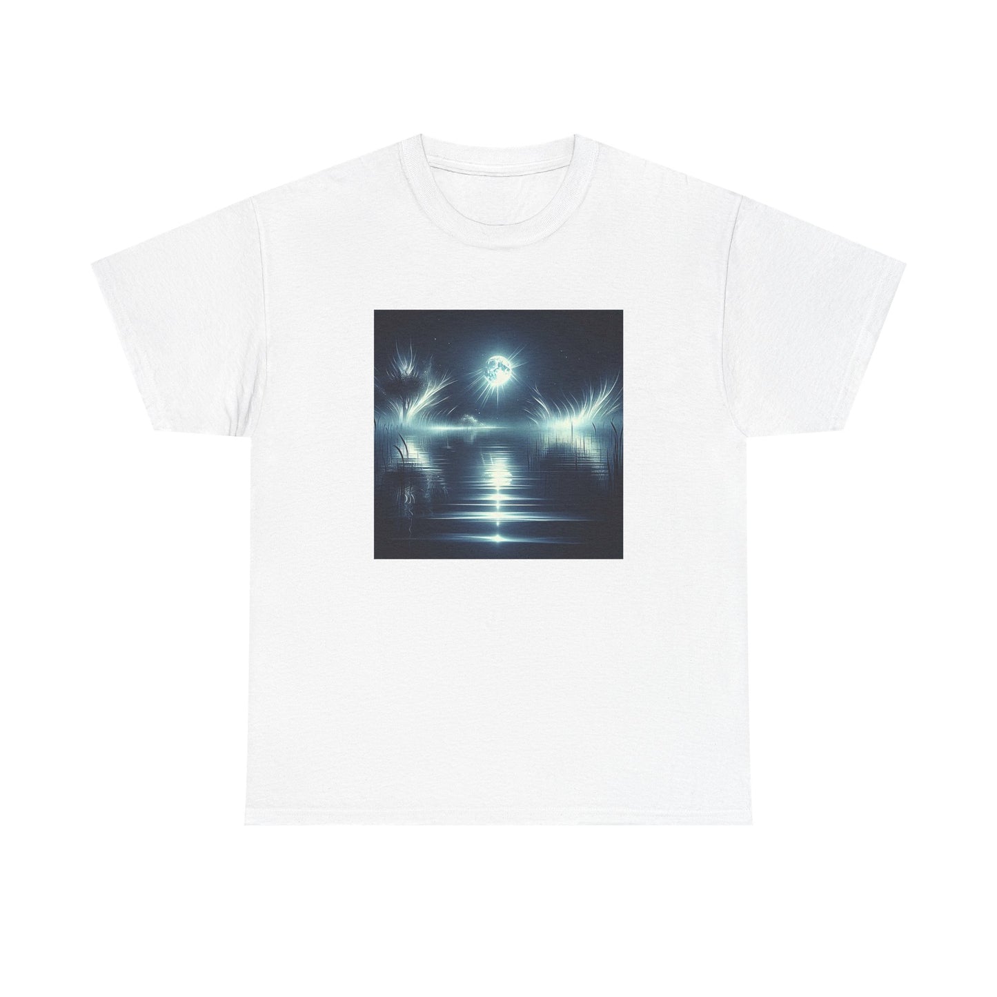 Ghostly Gleams: Moonlit Magic on Midnight Waves T-Shirt