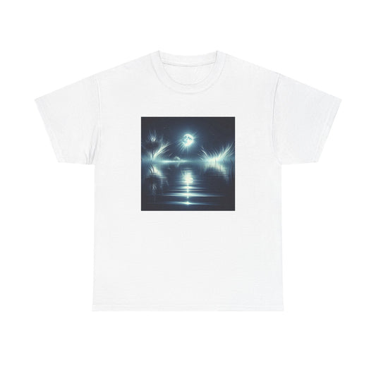 Ghostly Gleams: Moonlit Magic on Midnight Waves T-Shirt