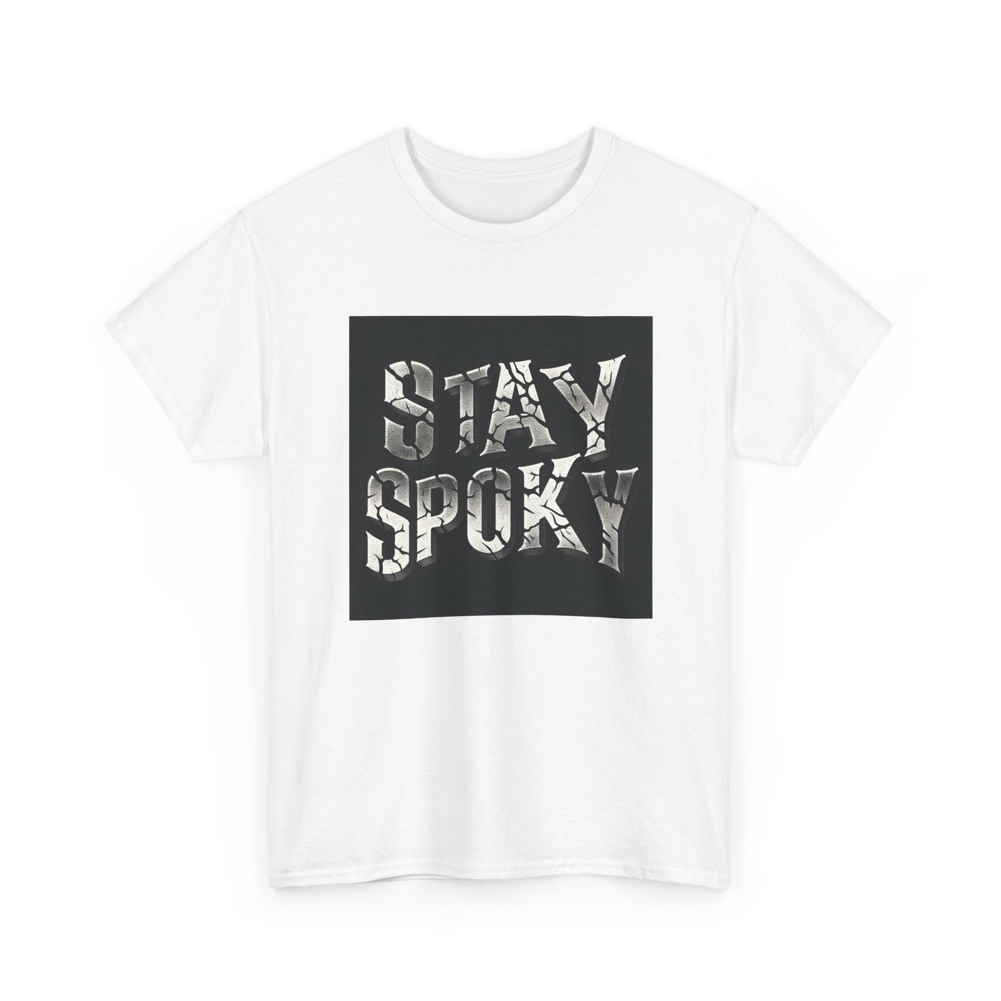 Stay Spooky: Cracked Stone Vibes in Style! T-Shirt
