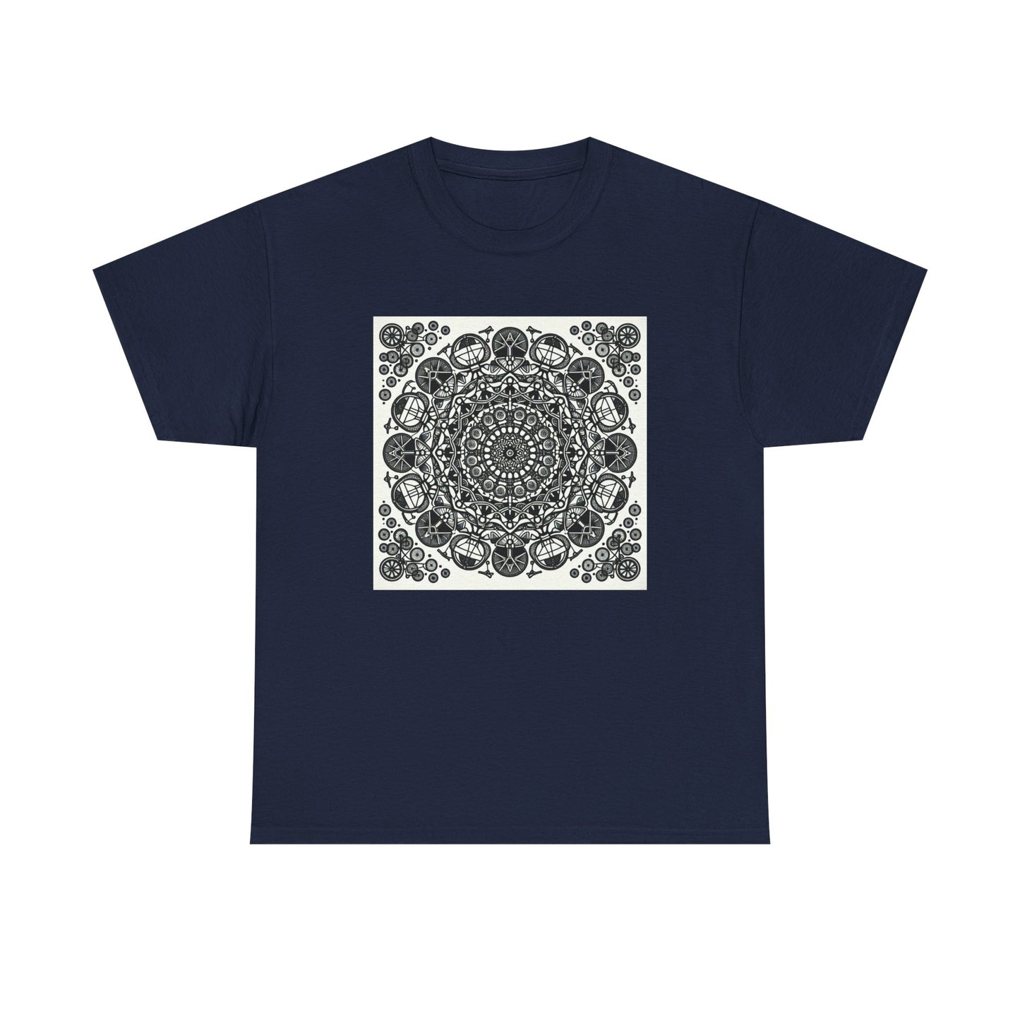 Pedal Patterns: Mandala Magic on Wheels T-Shirt