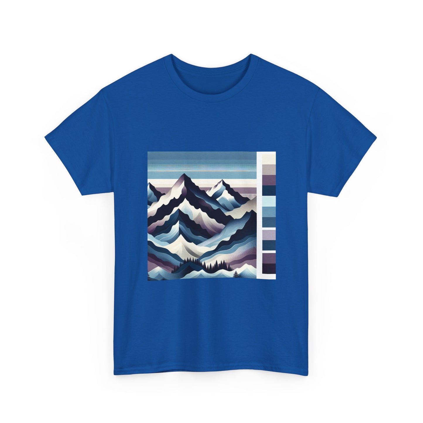 Gradient Peaks: Artful Ascents in Vibrant Layers T-Shirt
