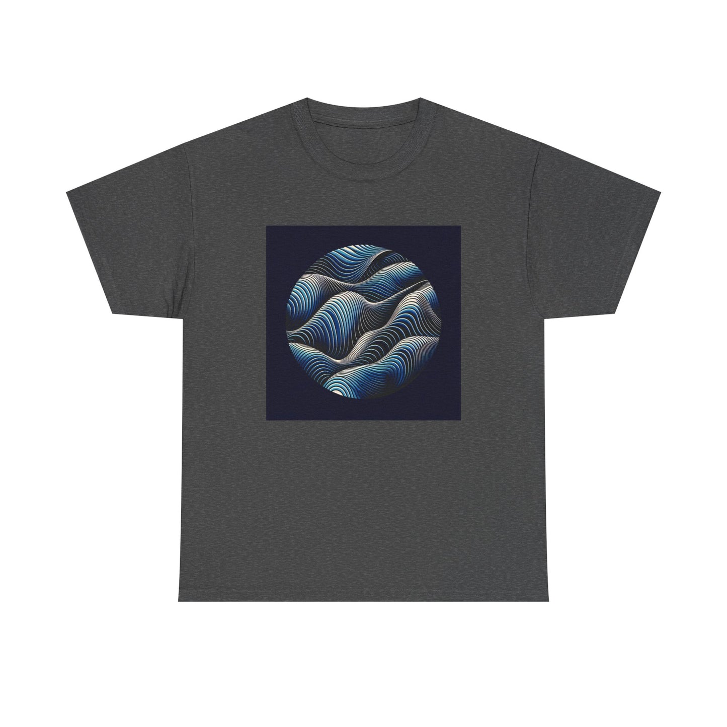 Blue Harmony: Ride the Wave of Patterns T-Shirt
