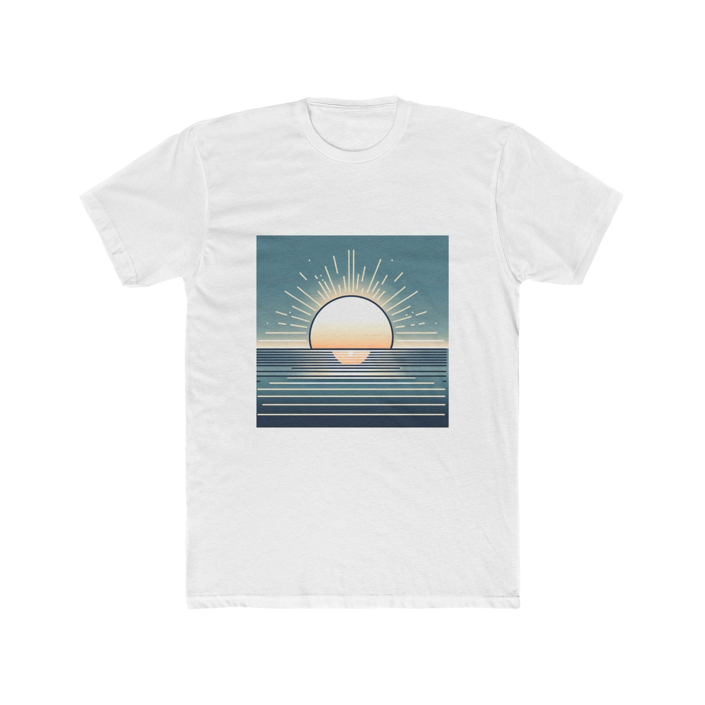Rise & Shine: Vector Sunrise Horizon Tee T-Shirt