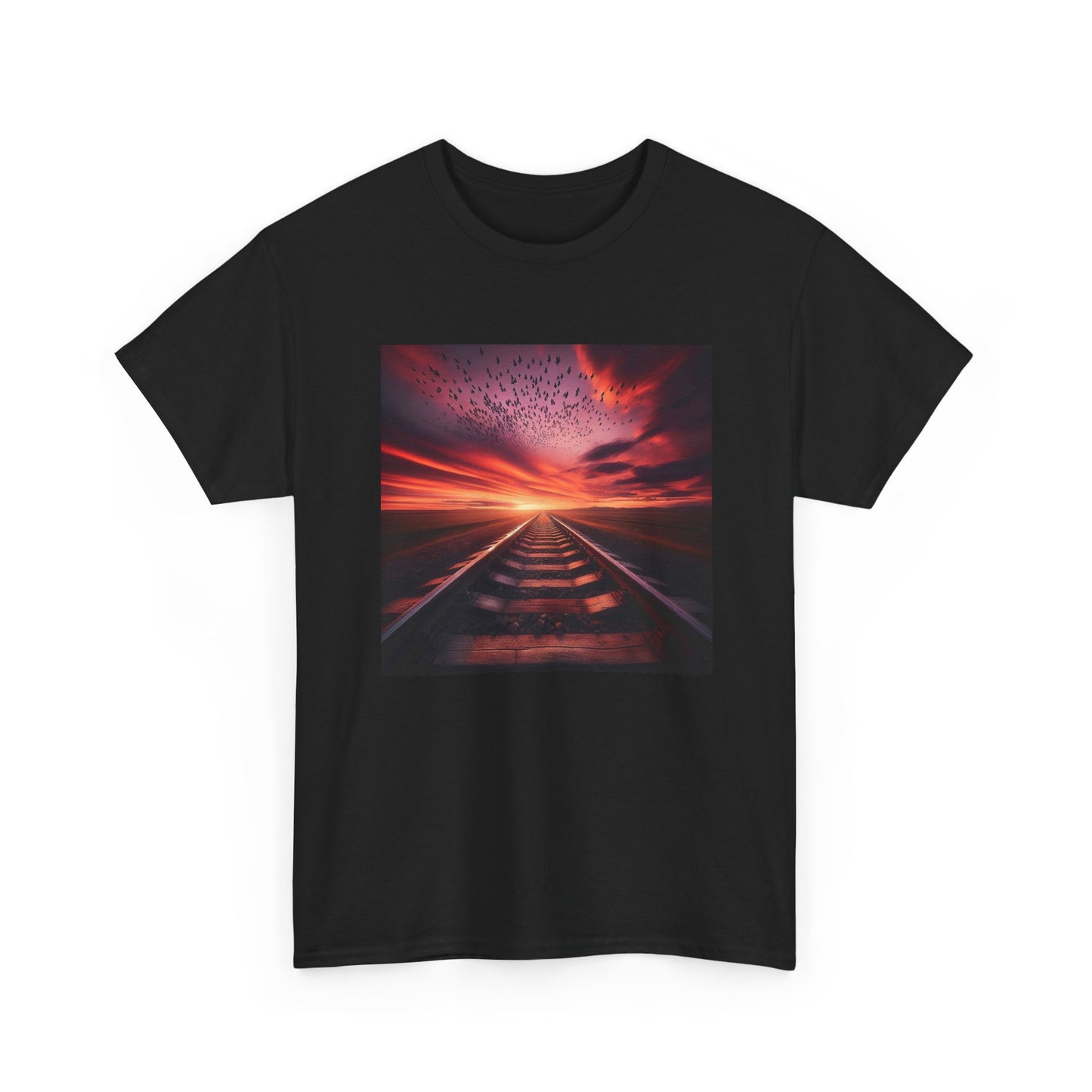 Ride the Rails to a Sunset Dreamscape T-Shirt