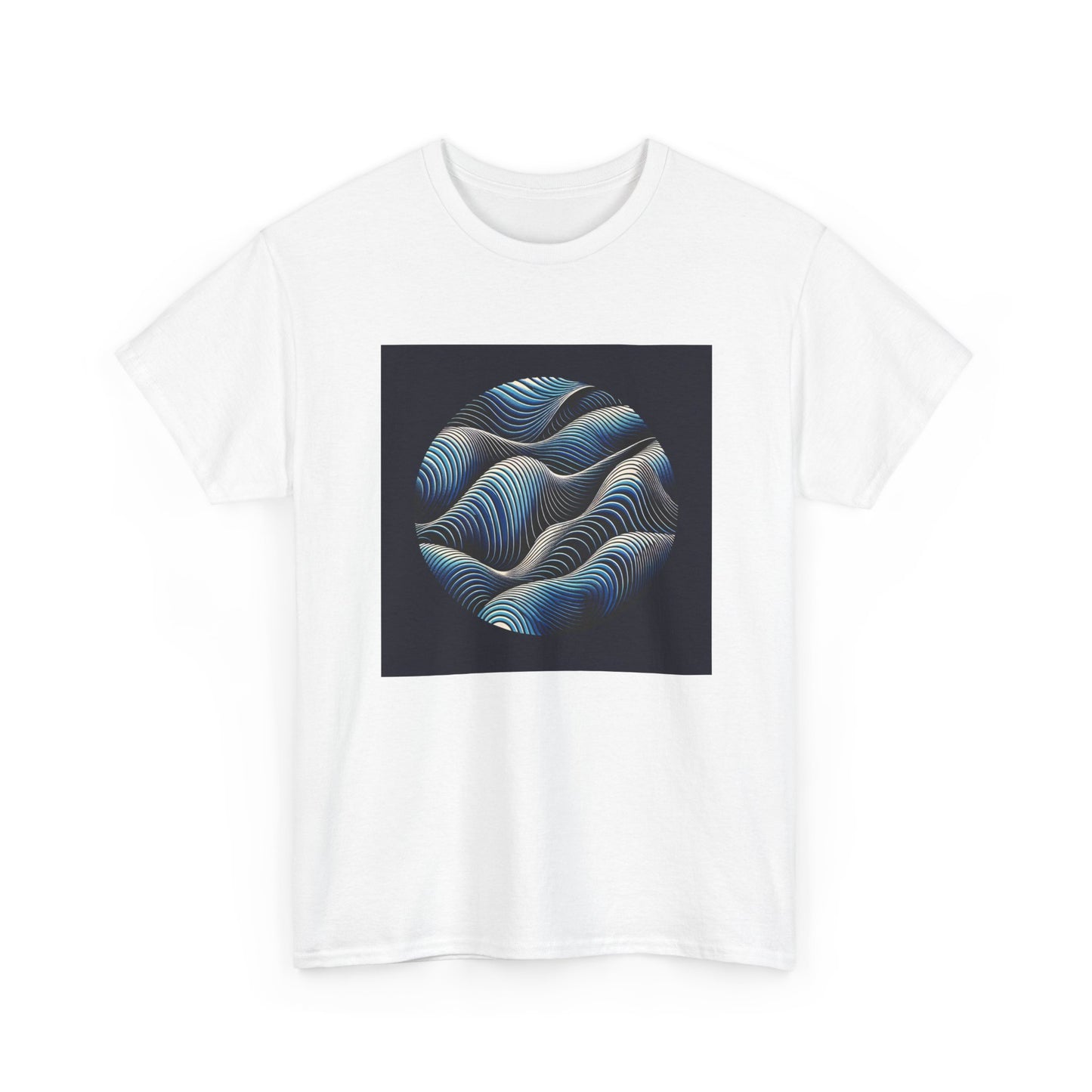 Blue Harmony: Ride the Wave of Patterns T-Shirt