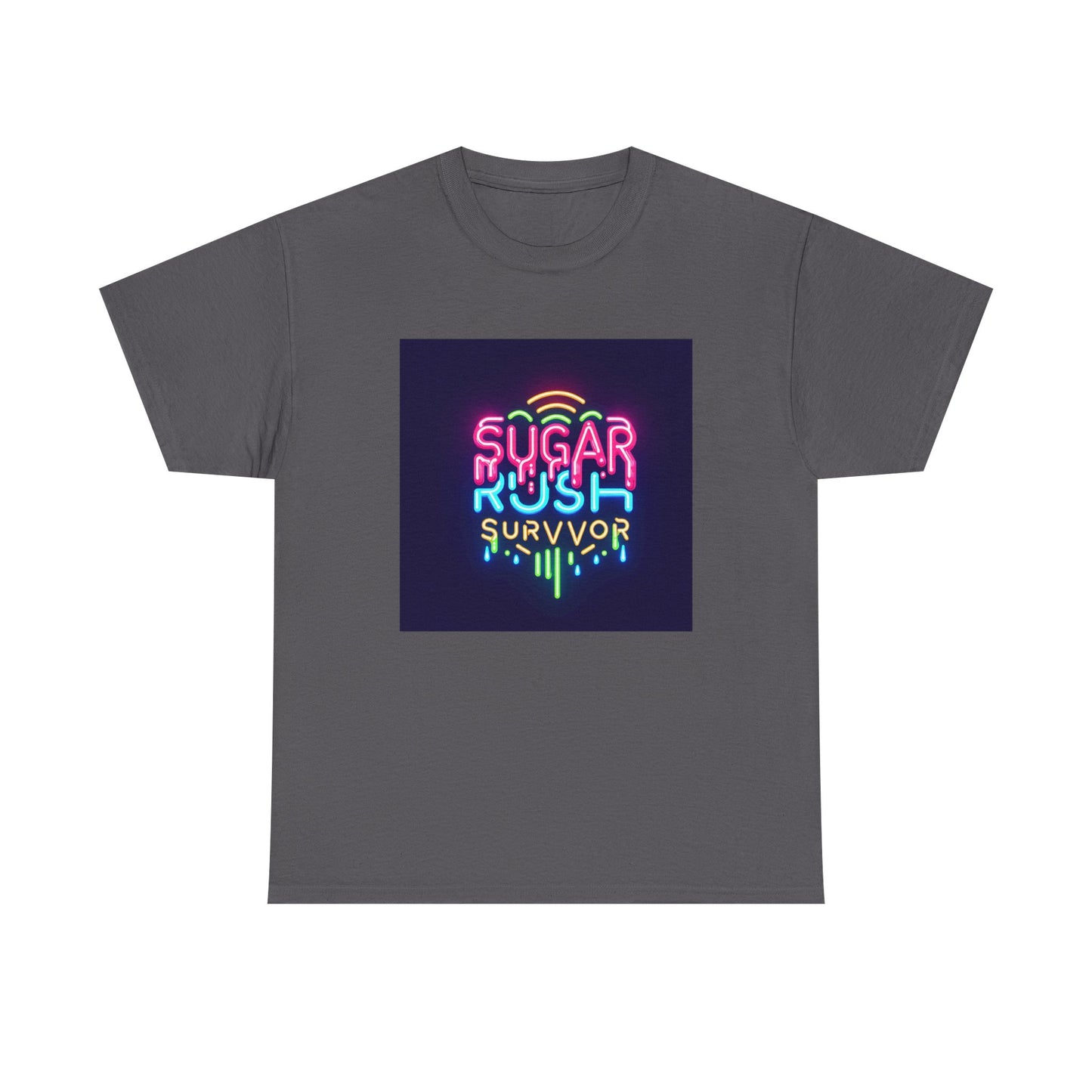 Neon Drip: Triumph of a Sugar Rush Survivor! T-Shirt