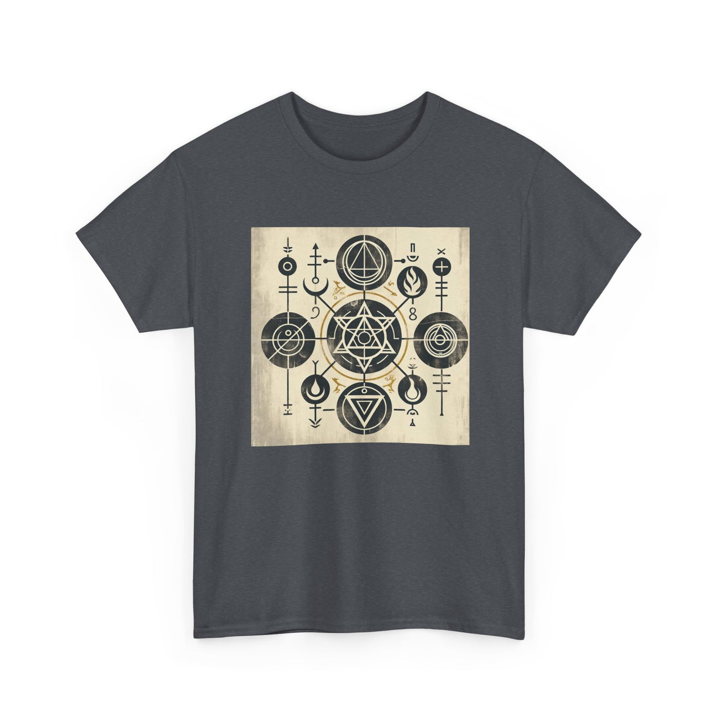 Grunge Alchemy: Mystical Symbols Unleashed in Style T-Shirt