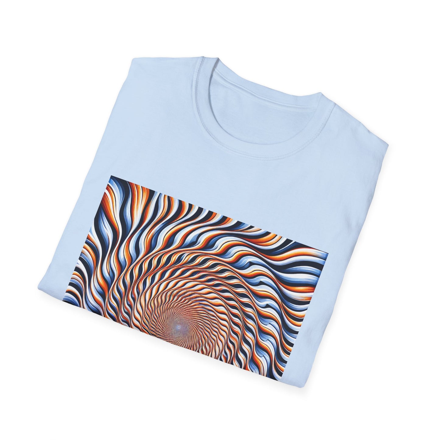 Sweet Swirl: Dive Into the Orange Illusion T-Shirt