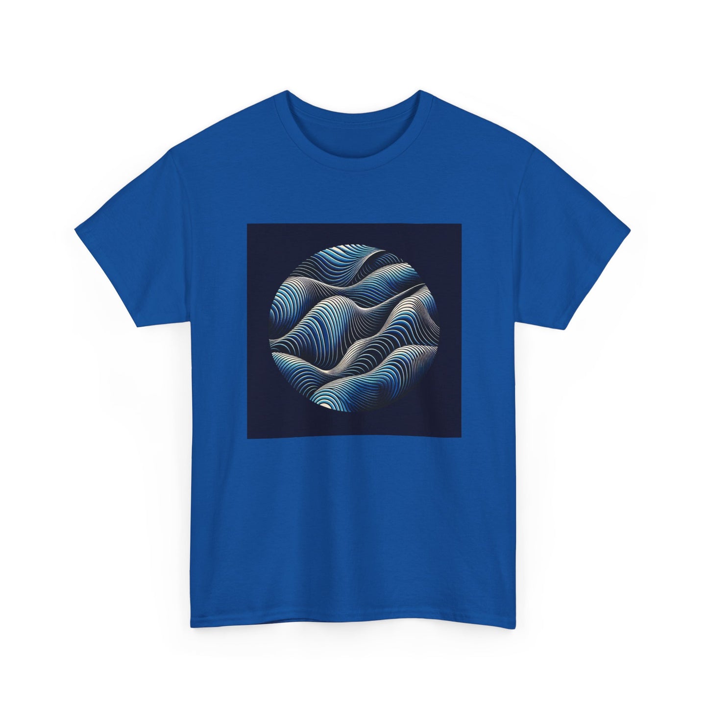 Blue Harmony: Ride the Wave of Patterns T-Shirt