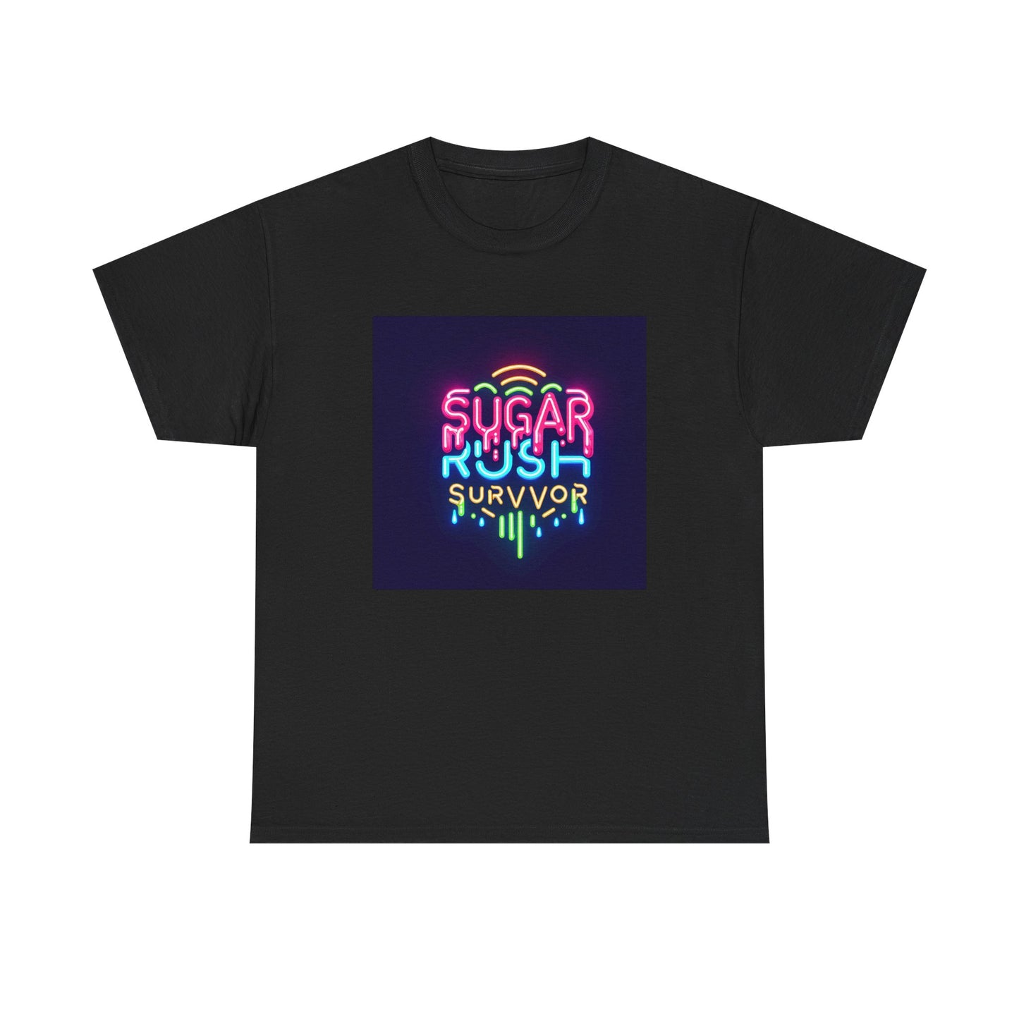 Neon Drip: Triumph of a Sugar Rush Survivor! T-Shirt