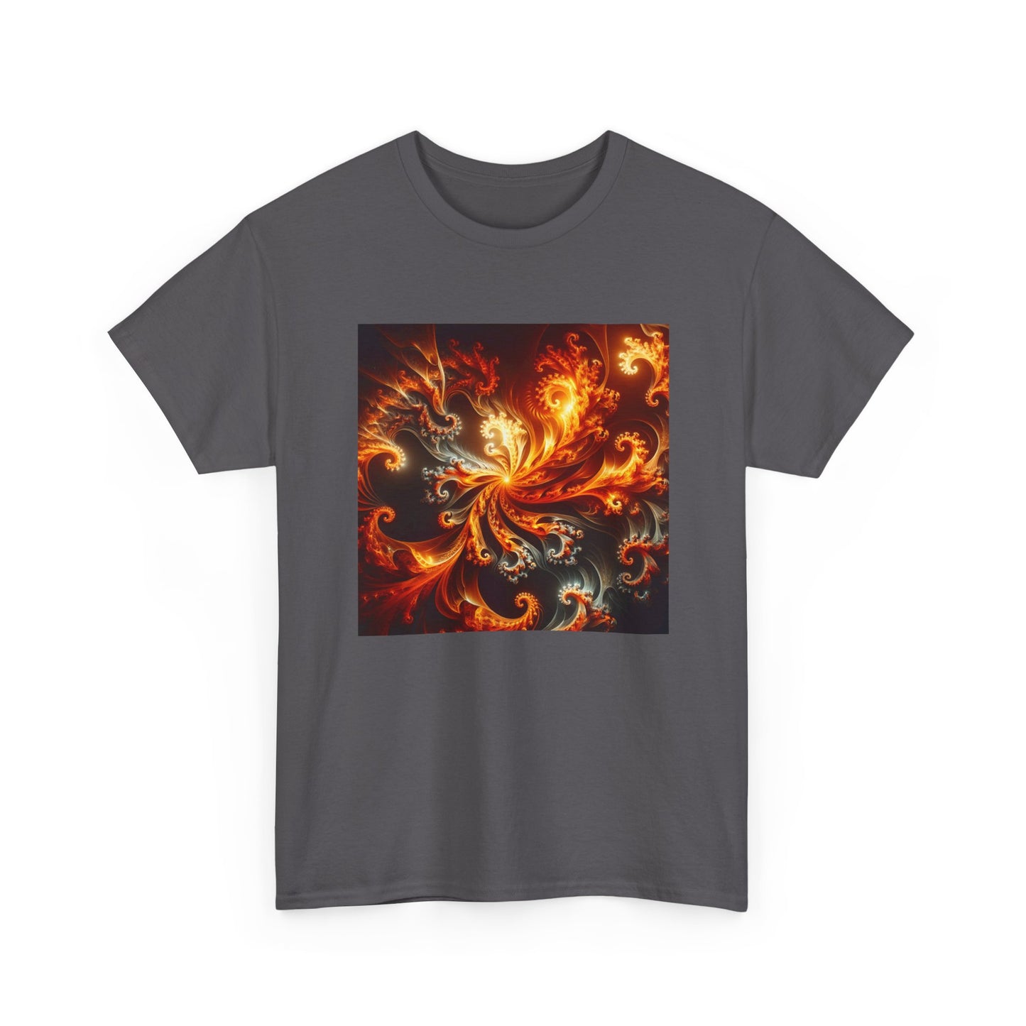 Fiery Fractals: Blaze in Geometric Glory T-Shirt